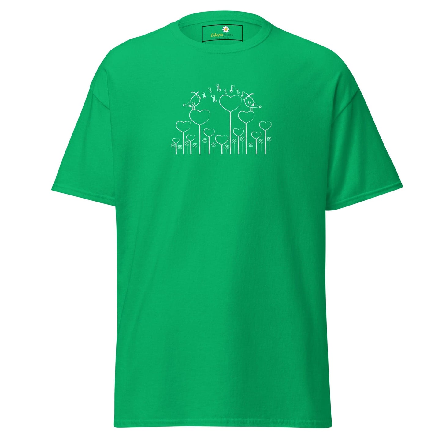 Unisex classic tee - NATURE BIRDS ON STICK - REGULAR - Irish Green / S