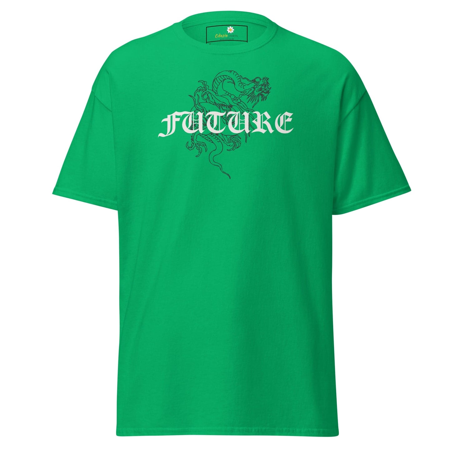 Unisex classic tee - MYSTIC FUTURE DRAGON - REGULAR - Irish Green / S