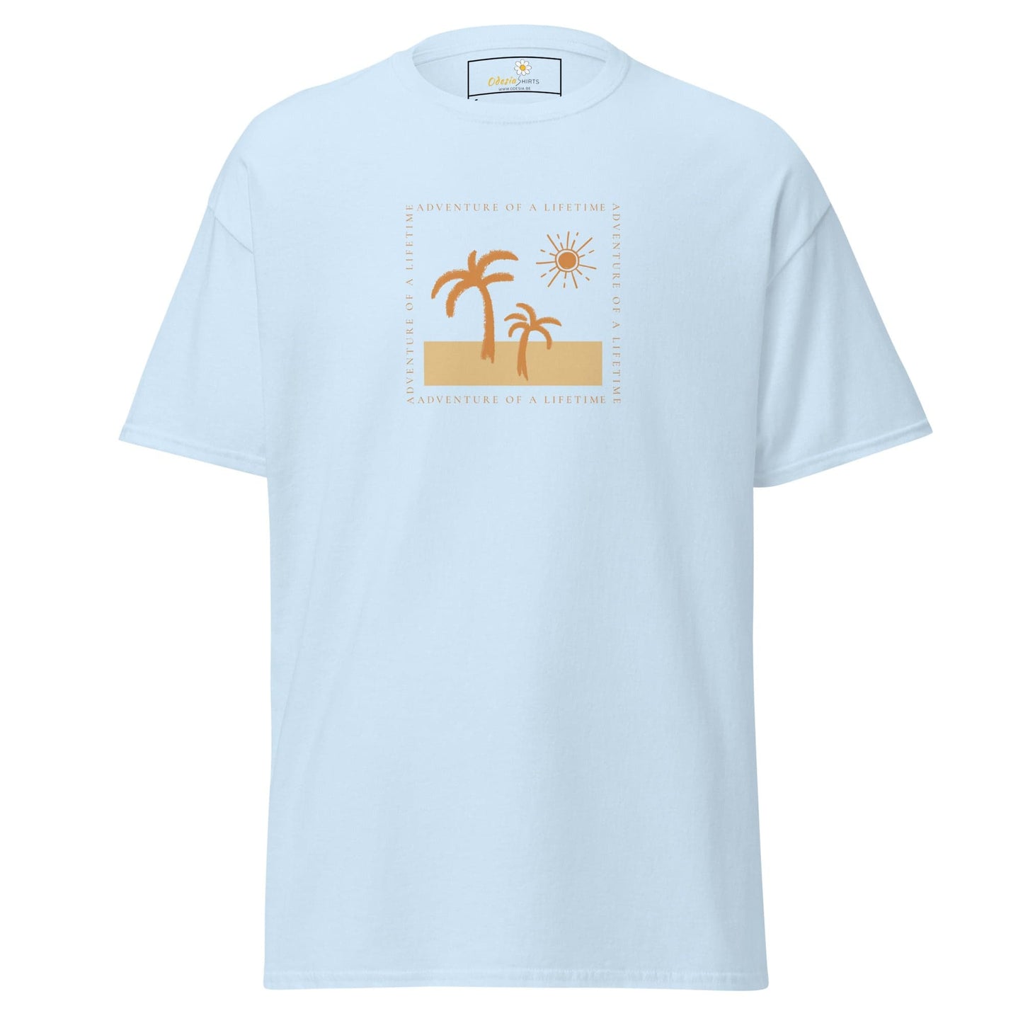 Unisex classic t-shirt - SUMMER PARADISE TREE SUN - REGULAR - Light Blue / S