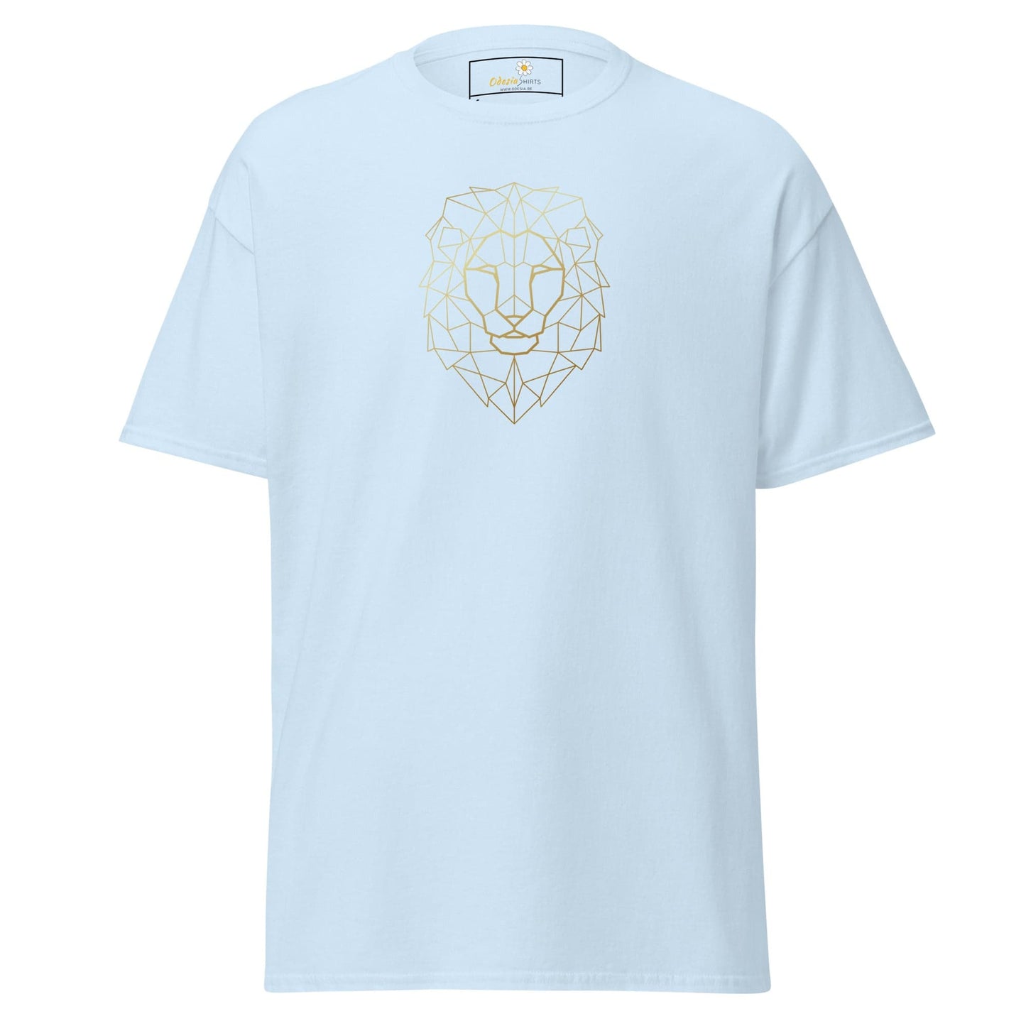 Unisex classic tee - WILD LIFE LION HEAD LINES - REGULAR - Light Blue / S