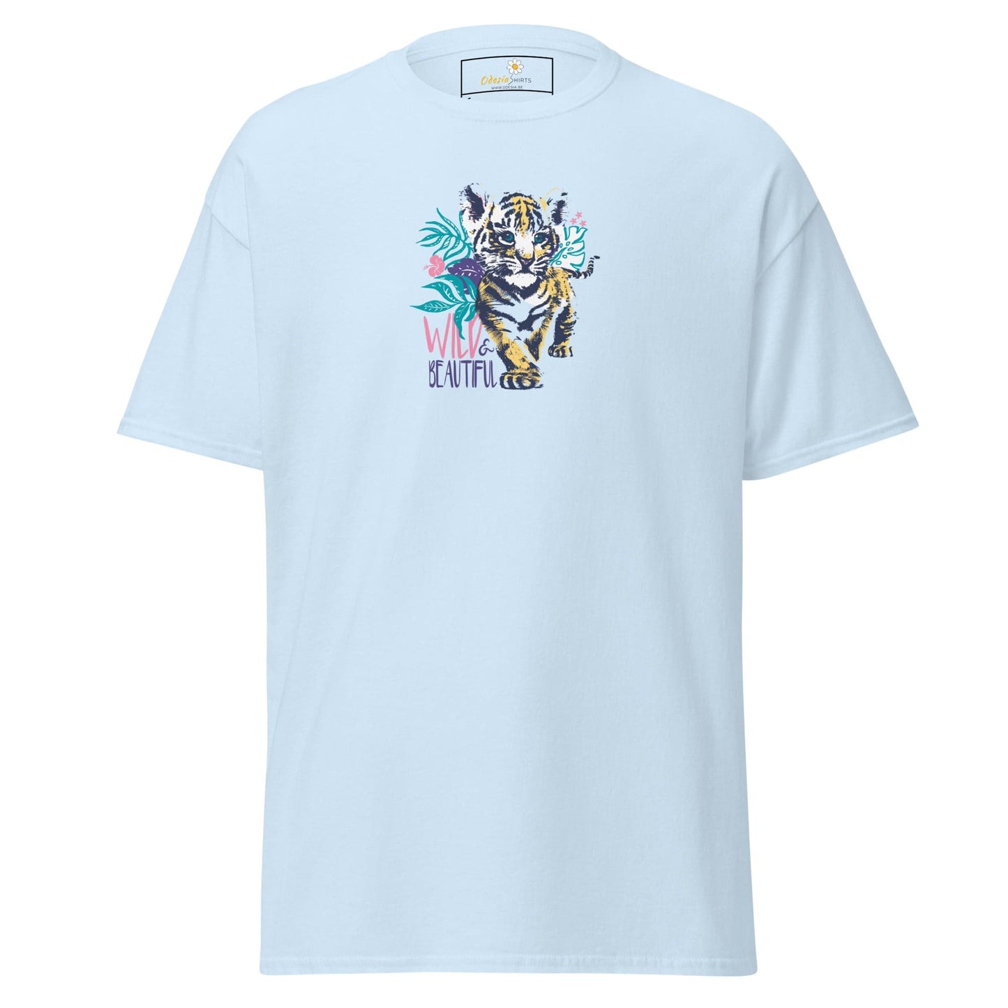 Unisex classic tee - WILD LIFE AND BEAUTIFUL - REGULAR - Light Blue / S
