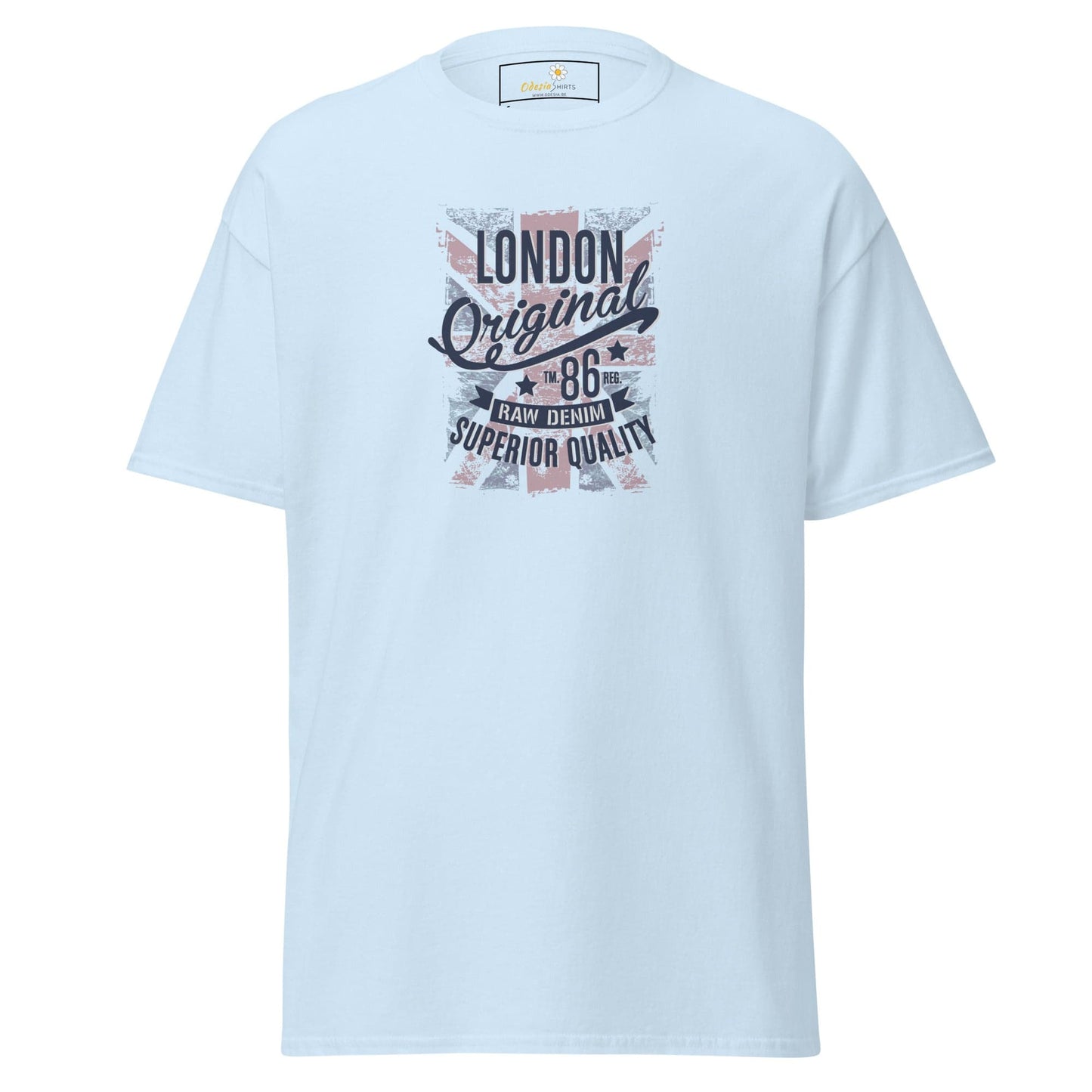 Unisex classic t-shirt - COUNTRY VINTAGE UK LONDON - REGULAR - Light Blue / S