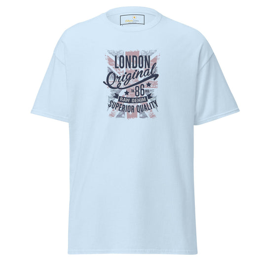 Unisex classic t-shirt - COUNTRY VINTAGE UK LONDON - REGULAR - Light Blue / S