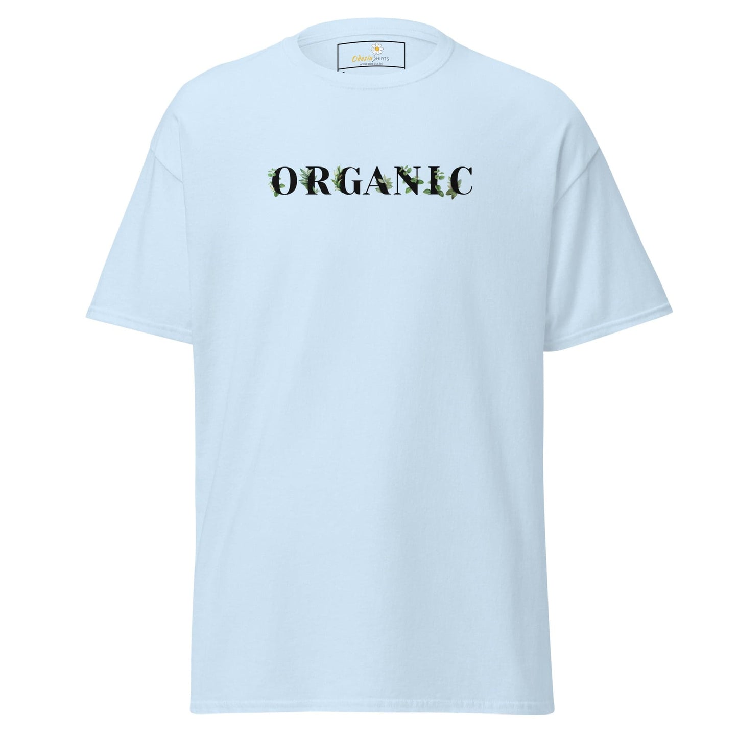 Unisex classic tee - TEXT GREEN ORGANIC - REGULAR - Light Blue / S