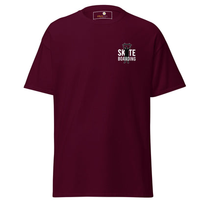 Unisex classic t-shirt - SPORT SKATEBOARDING - REGULAR - Maroon / S