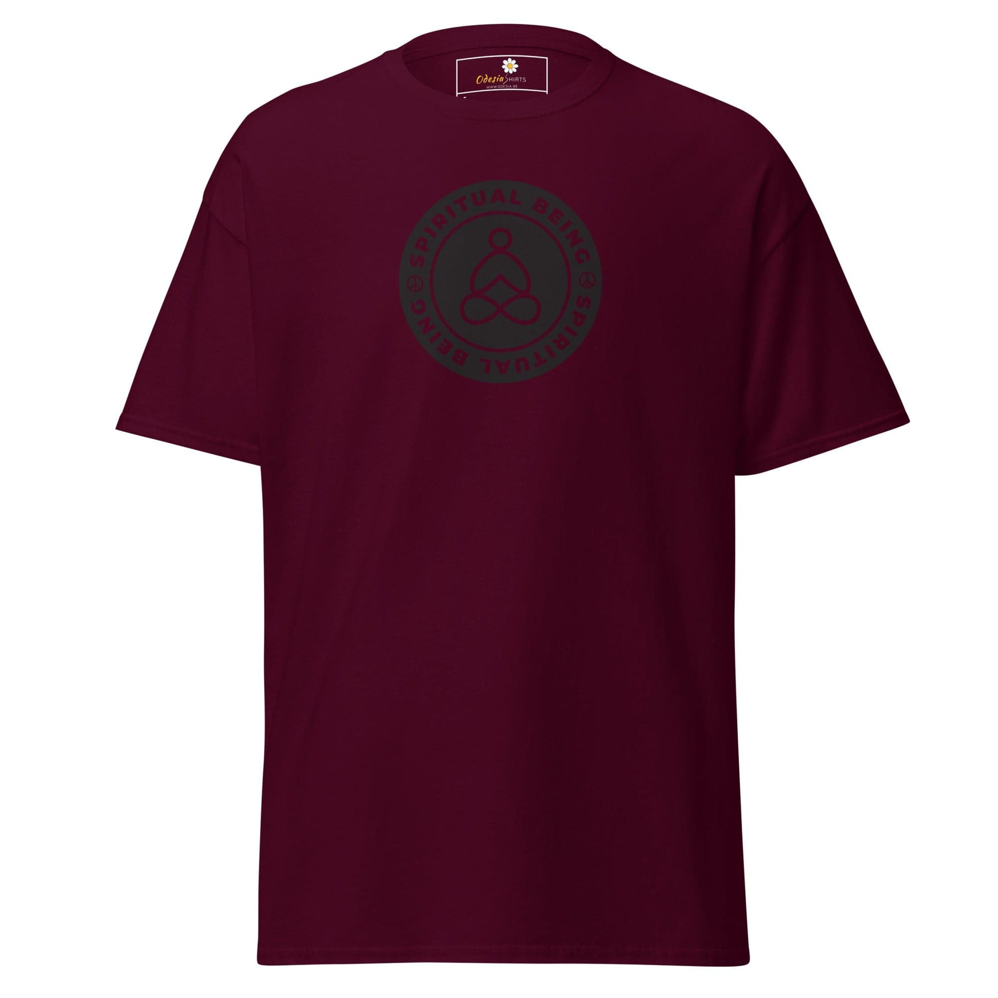 Unisex classic tee - SPIRITUAL BEING - REGULAR - Maroon / S