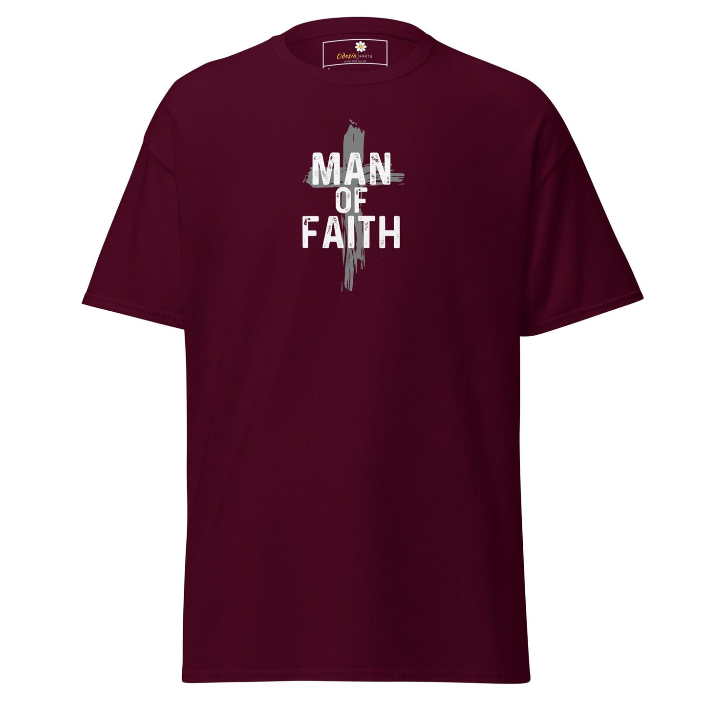 Unisex classic tee - SPIRITUAL MAN OF FAITH - REGULAR - Maroon / S