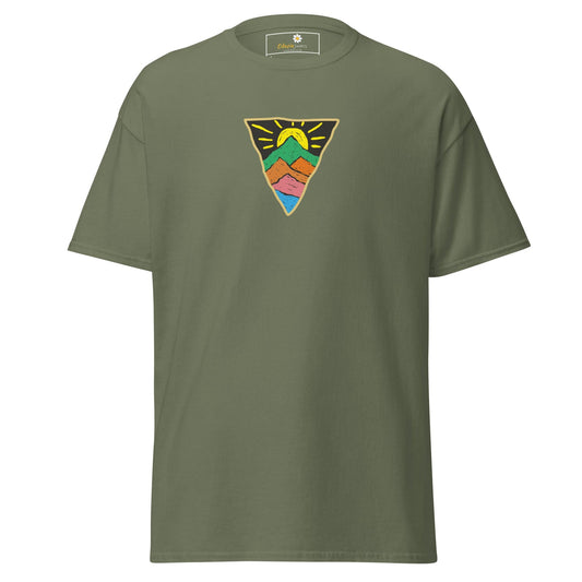 Unisex classic tee - MISC SUN TRIANGLE - REGULAR - Military Green / S