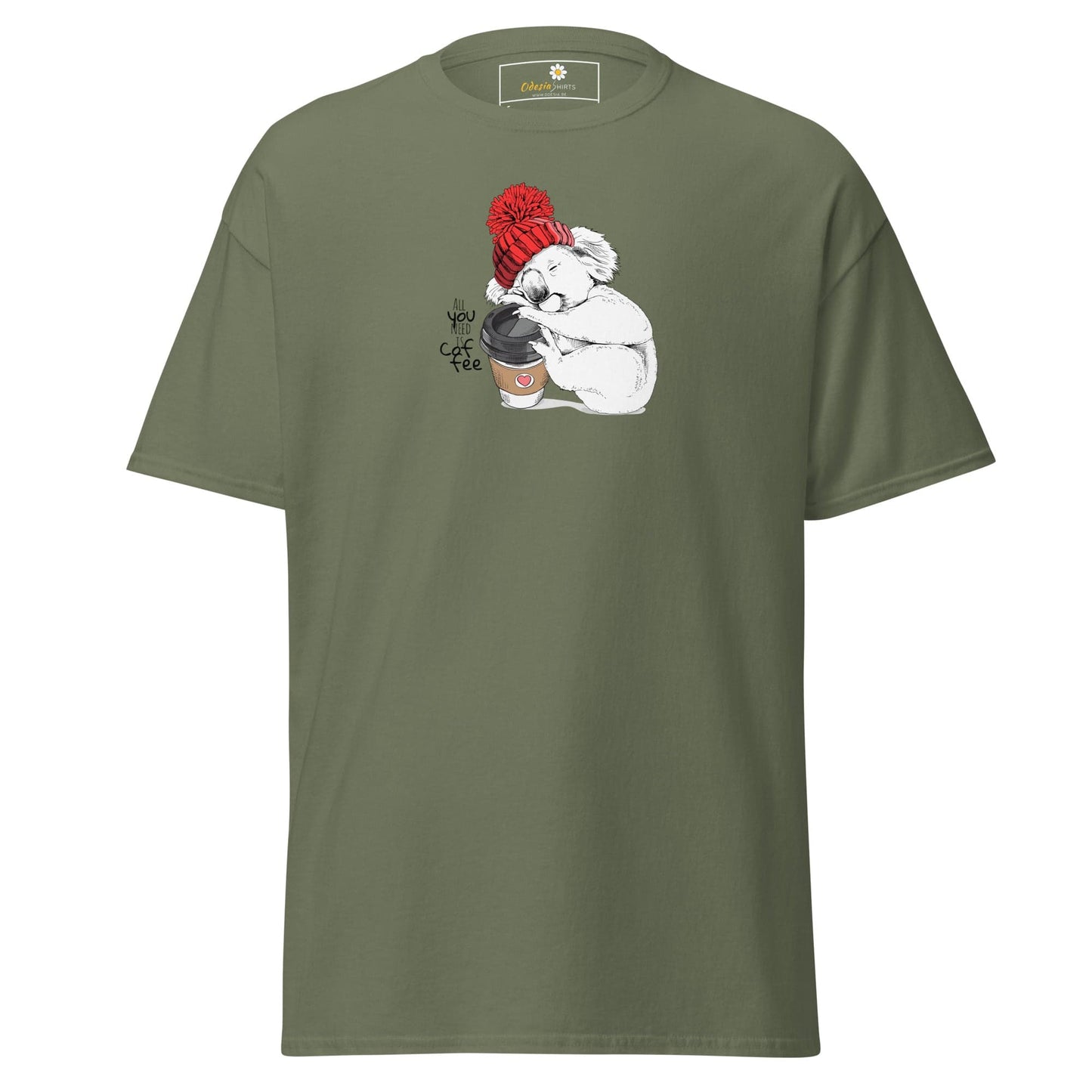 Unisex classic tee - WILD LIFE FUN KOALA - REGULAR - Military Green / S