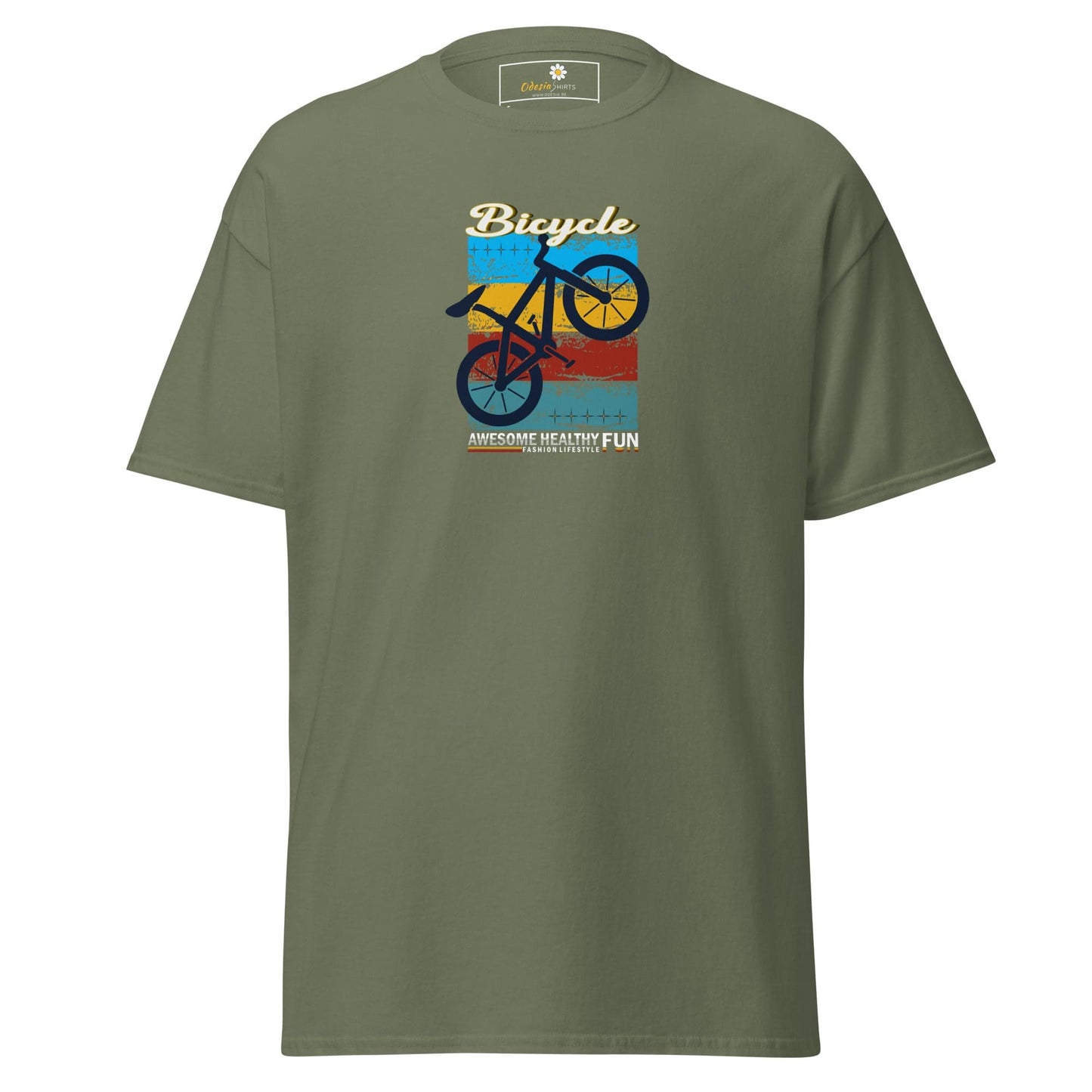 Unisex classic tee - SPORT BICYCLE FUN - REGULAR - Military Green / S