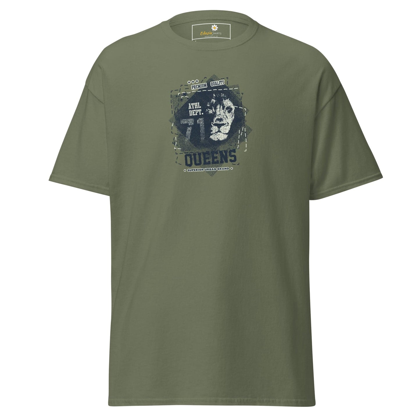 Unisex classic tee - URBAN WILD LIFE 71 QUEENS - REGULAR - Military Green / S