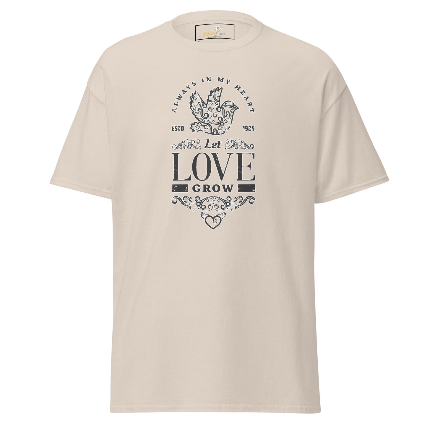 Unisex classic tee - POSITIVE LET LOVE GROW - REGULAR - Natural / S