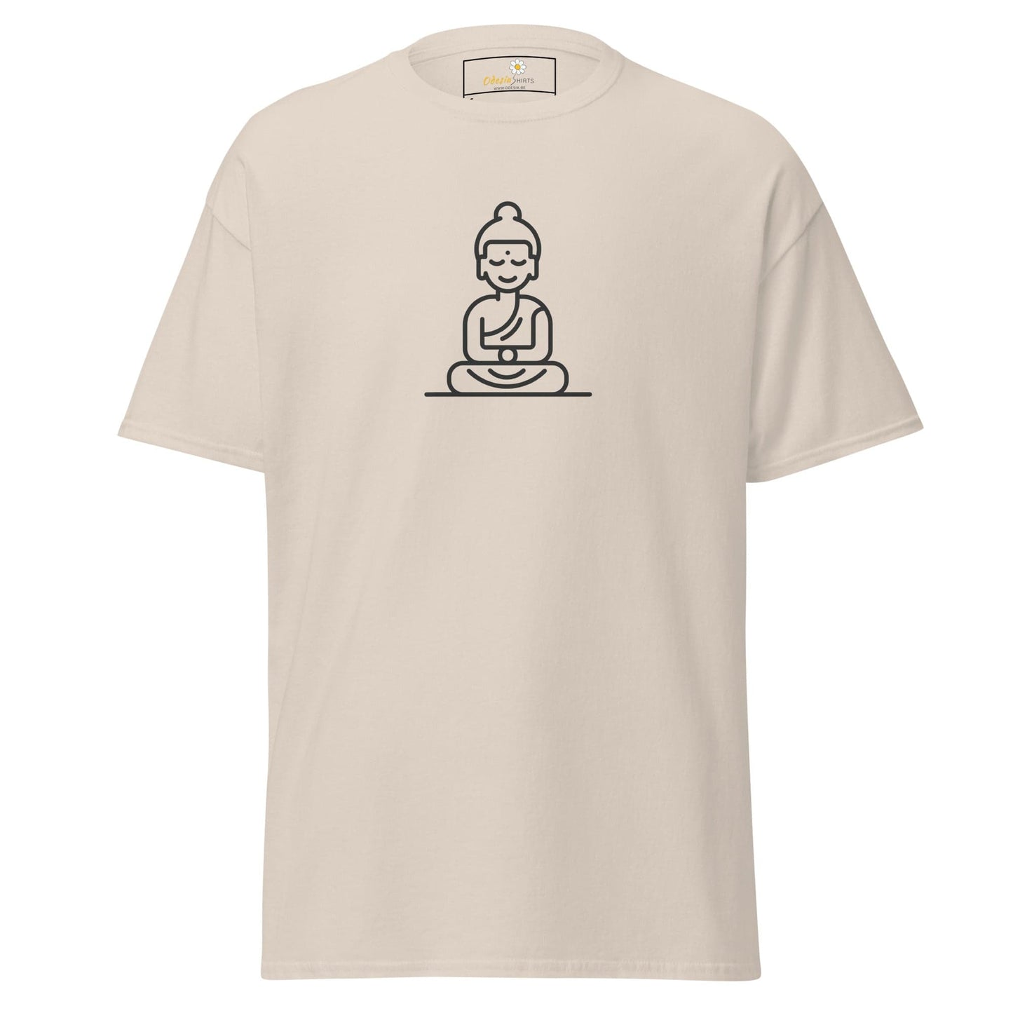 Unisex classic t-shirt - MYSTIC MONK MEDITATING - REGULAR - Natural / S