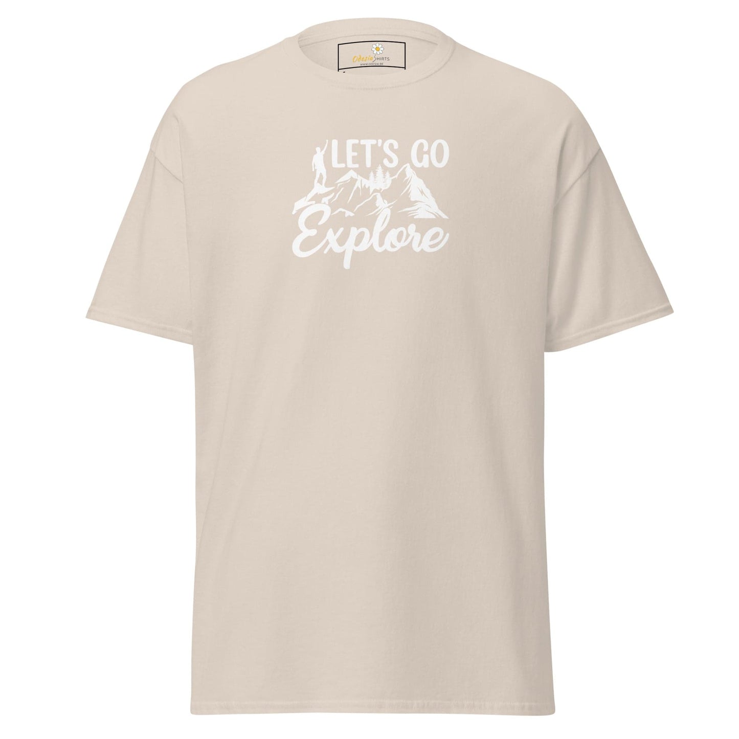 Unisex classic tee - ADVENTURE LETS GO EXPLORE - REGULAR - Natural / S