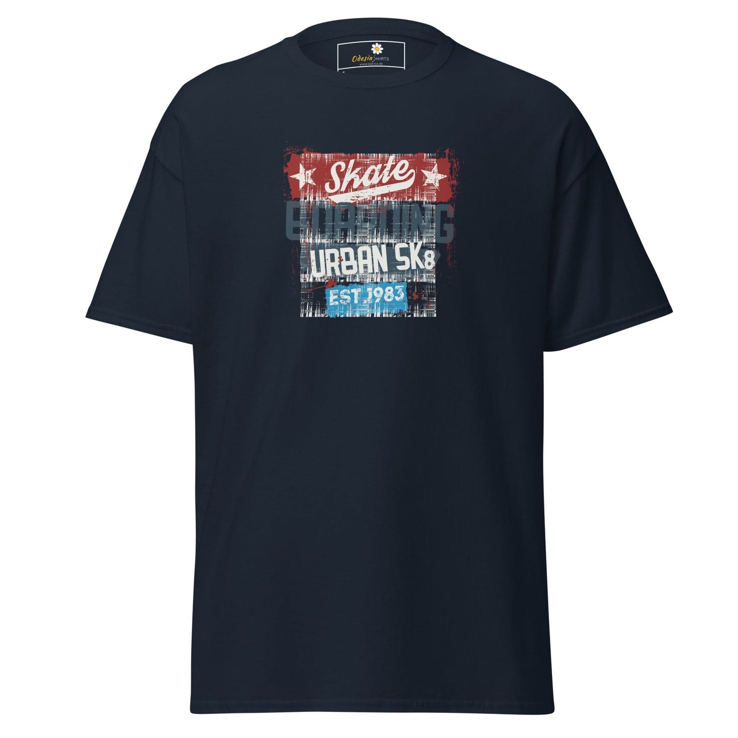 Unisex classic t-shirt - URBAN SKATE - REGULAR - Navy / S