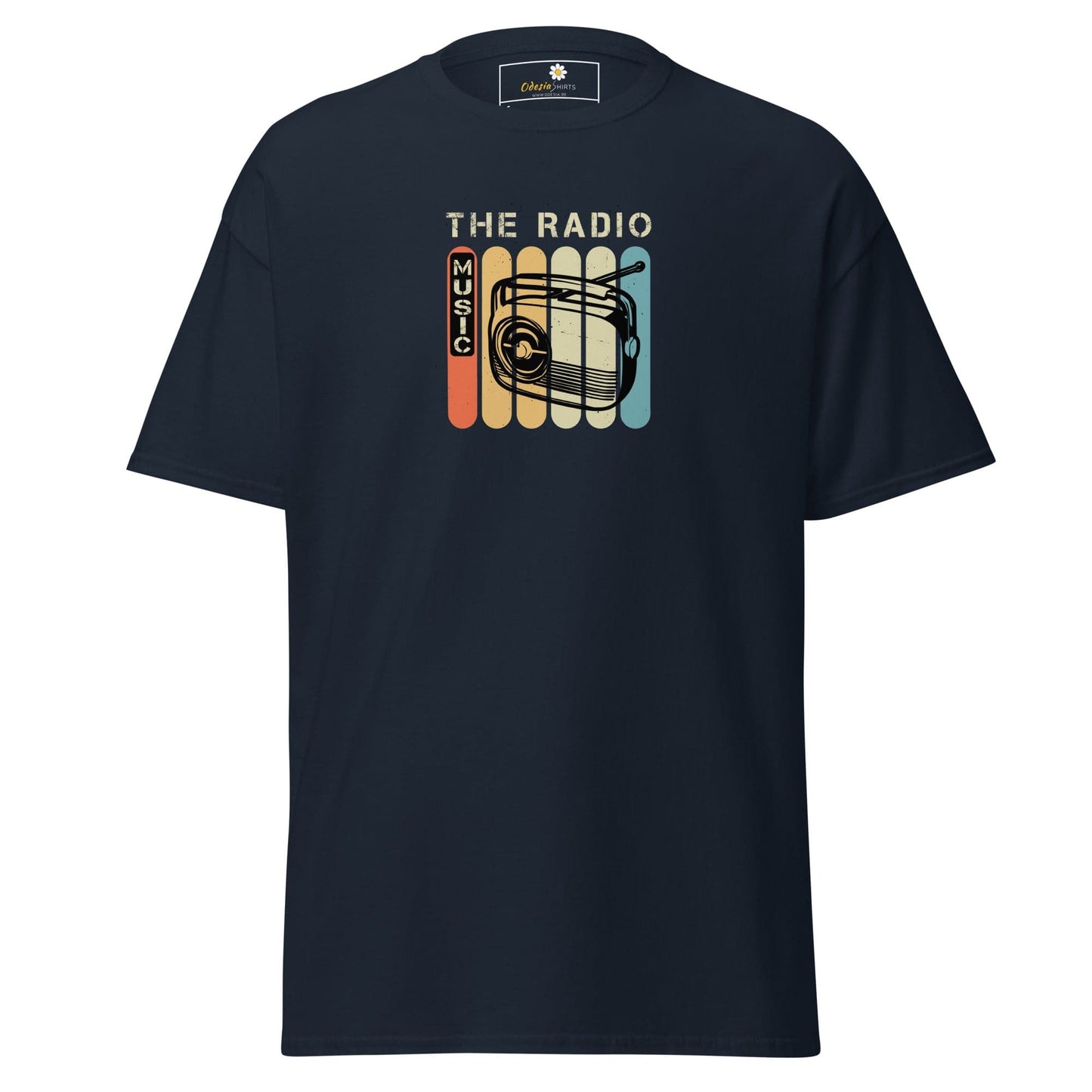 Unisex classic t-shirt - MUSIC THE RADIO - REGULAR - Navy / S