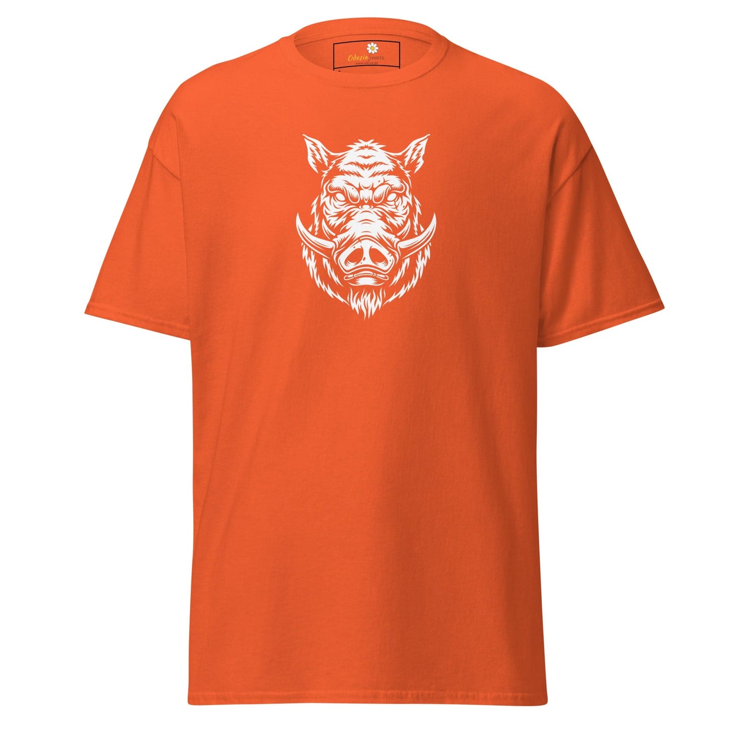 Unisex classic t-shirt - WILD LIFE PIG - REGULAR - Orange / S