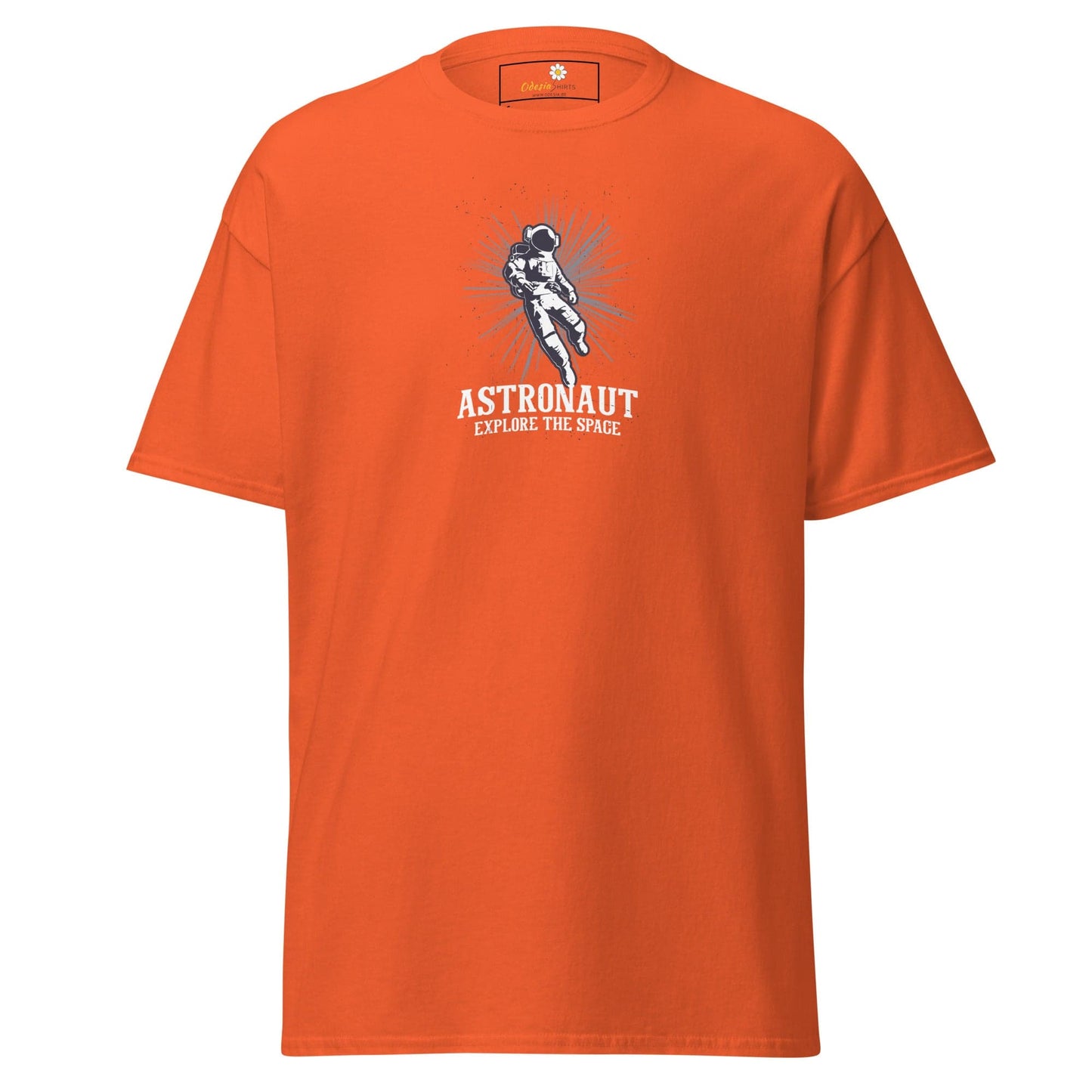 Unisex classic tee - ASTRONAUT EXPLORE SPACE - REGULAR - Orange / S