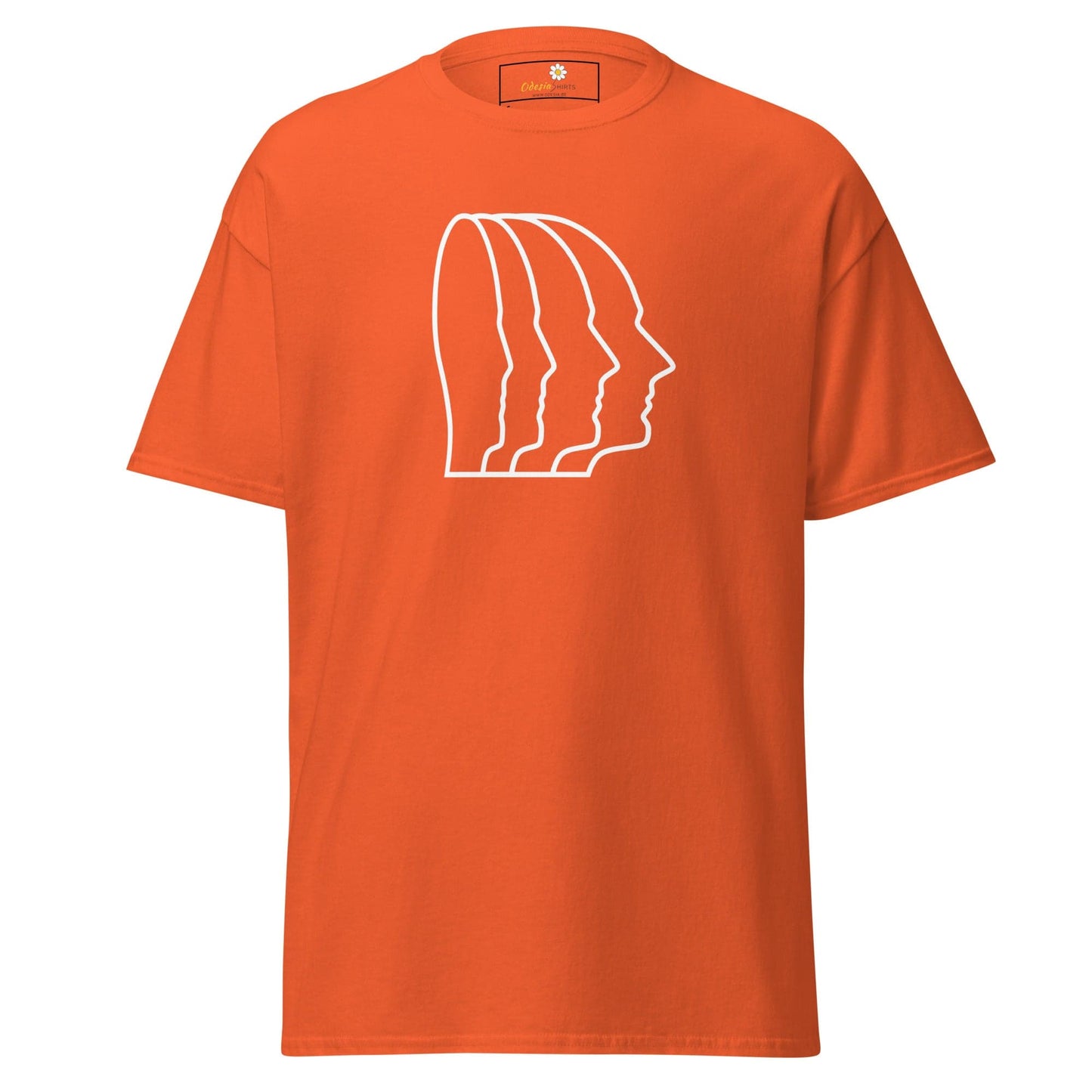 Unisex classic tee - ABSTRACT HEAD ONE - REGULAR - Orange / S