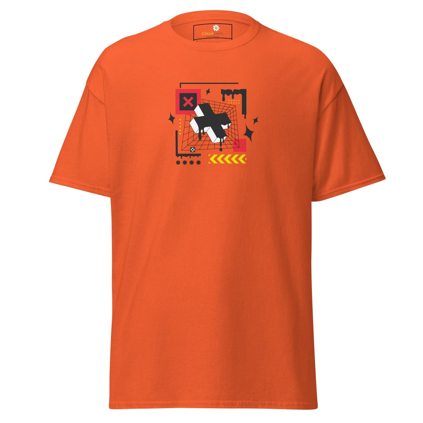 Unisex classic t-shirt - ABSTRACT FIGURES - REGULAR - Orange / S