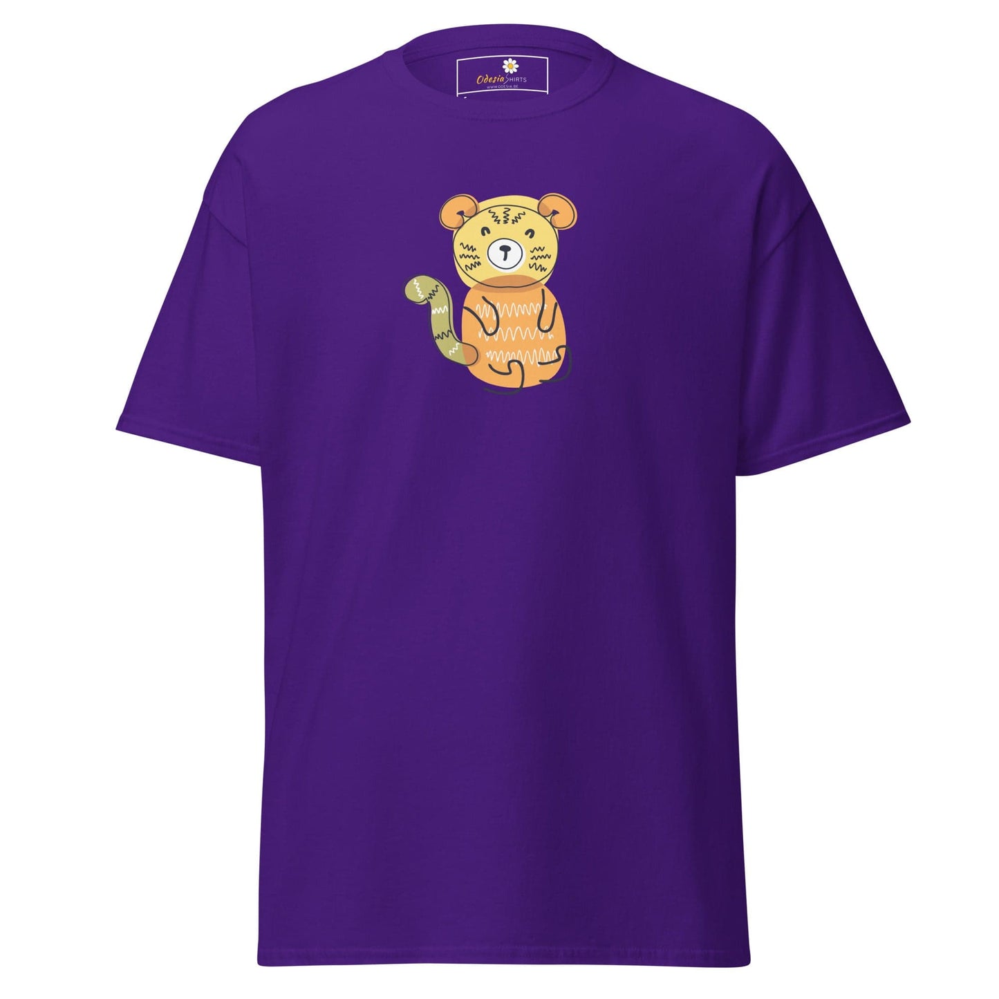 Unisex classic tee - ANIMALS FRIENDLY BEAR - REGULAR - Purple / S