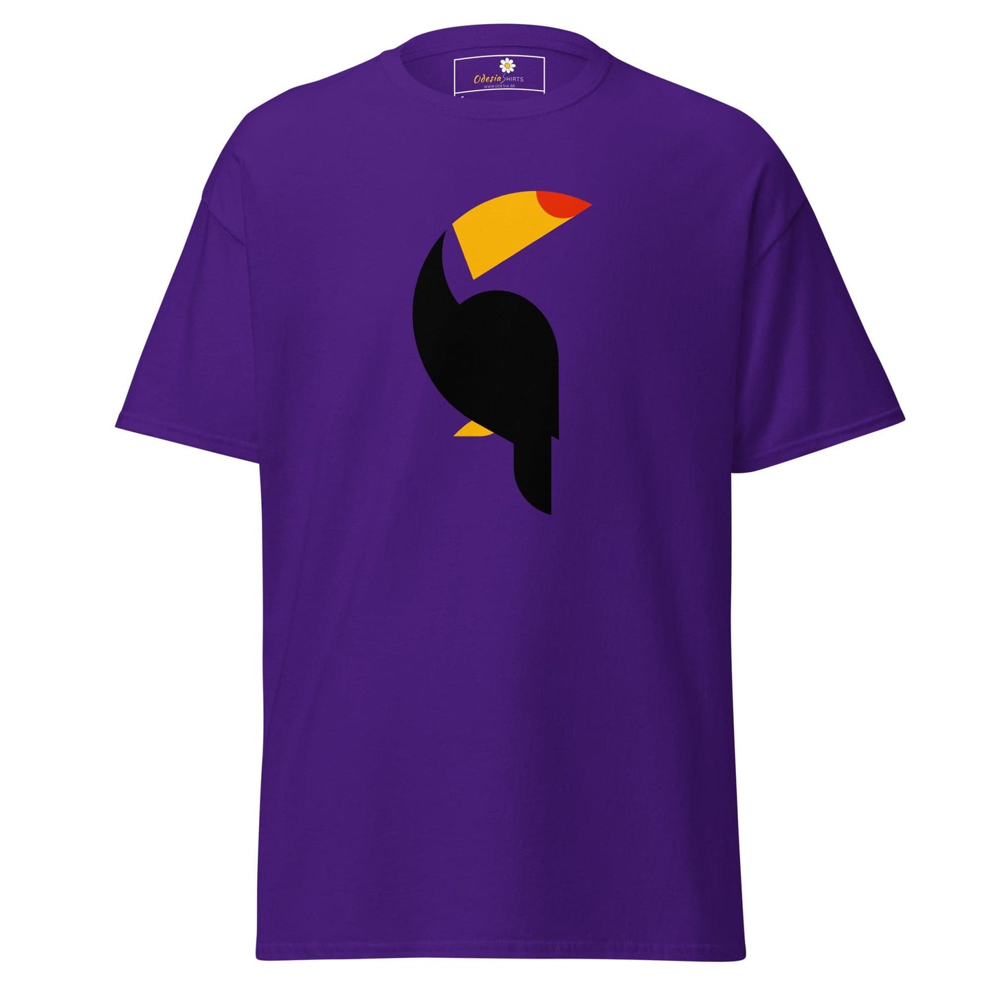 Unisex classic t-shirt - WILD LIFE TOUCAN - REGULAR - Purple / S