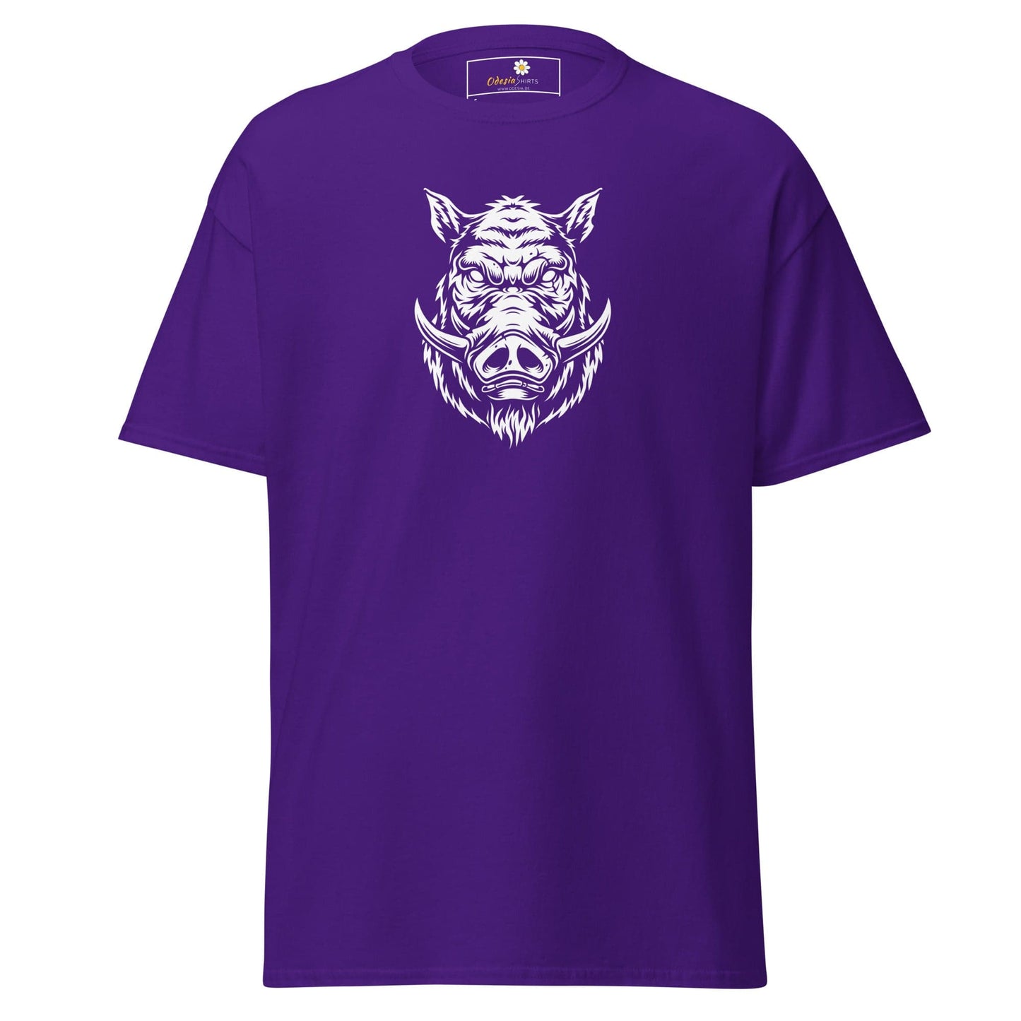 Unisex classic t-shirt - WILD LIFE PIG - REGULAR - Purple / S