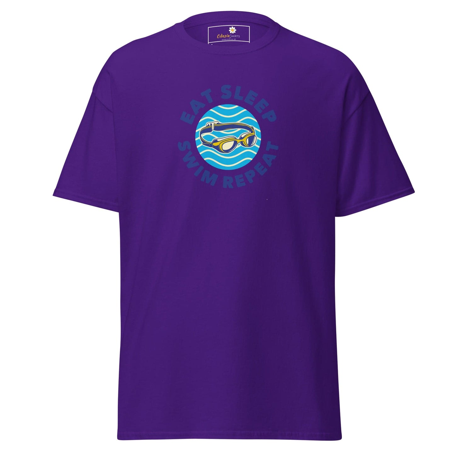 Unisex classic t-shirt - SPORT EAT SWIM SLEEP - REGULAR - Purple / S