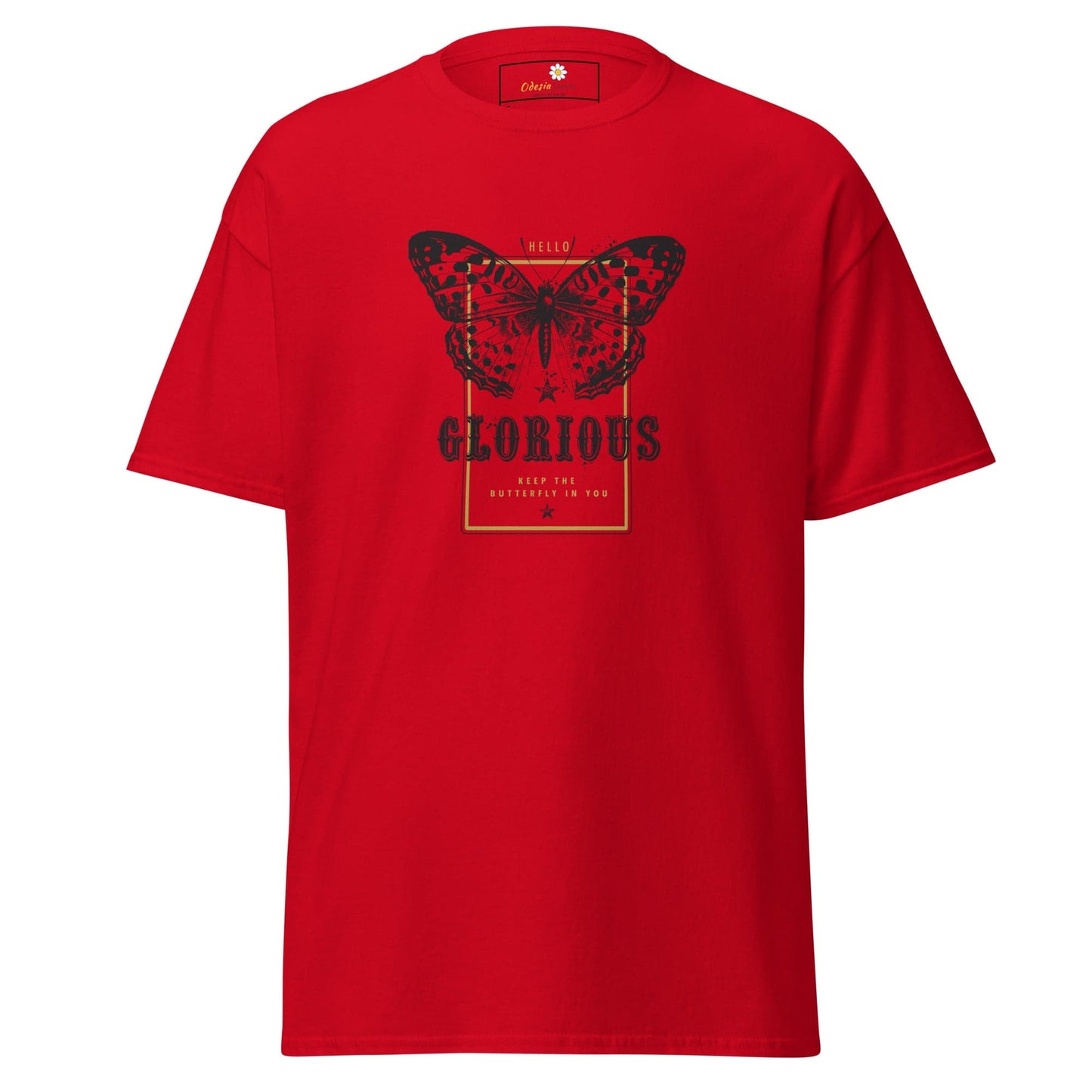 Unisex classic tee - ANIMALS GLORIOUS BUTTERFLY - REGULAR - Red / S