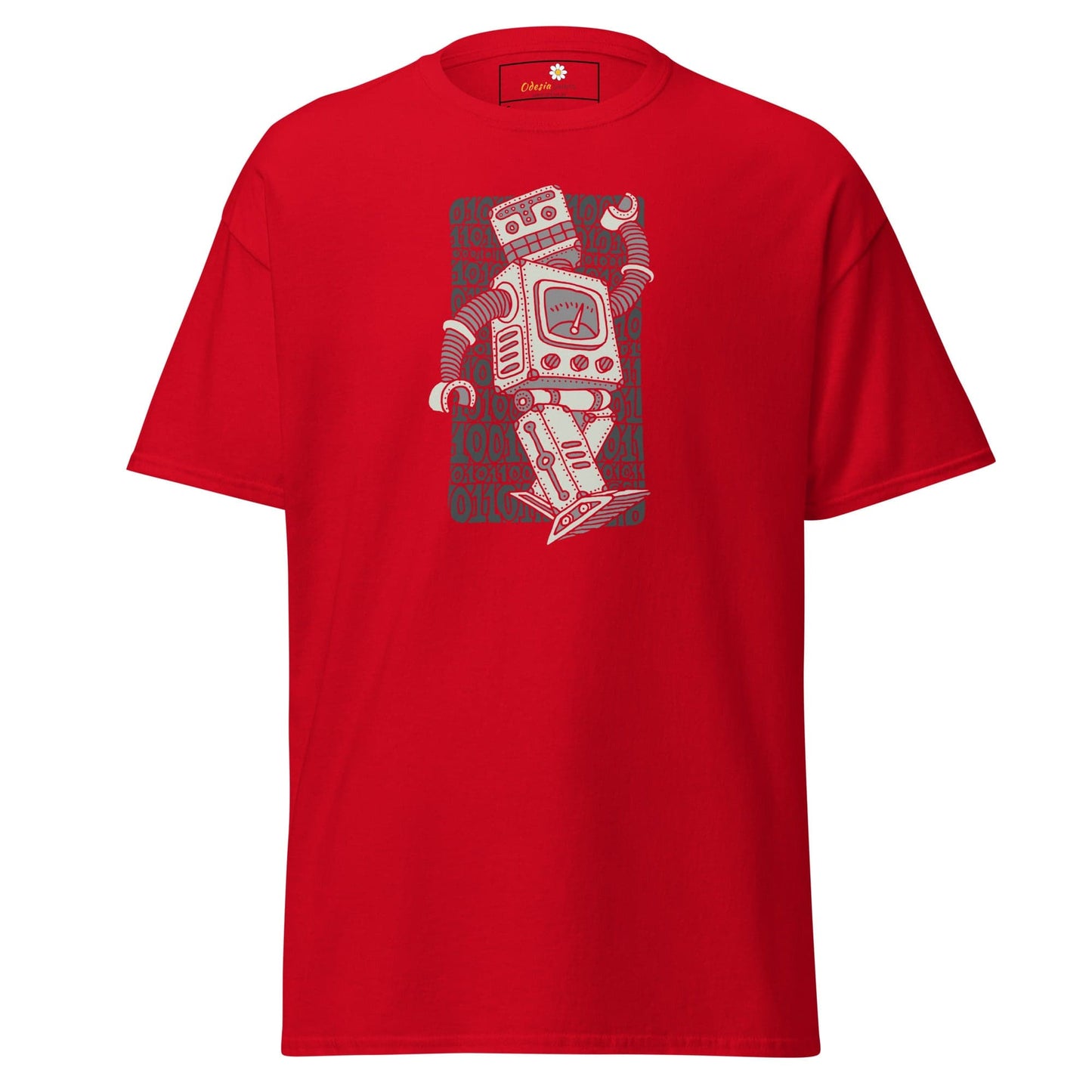 Unisex classic t-shirt - FANTASY ROBOTS NEVER DIE - REGULAR - Red / S