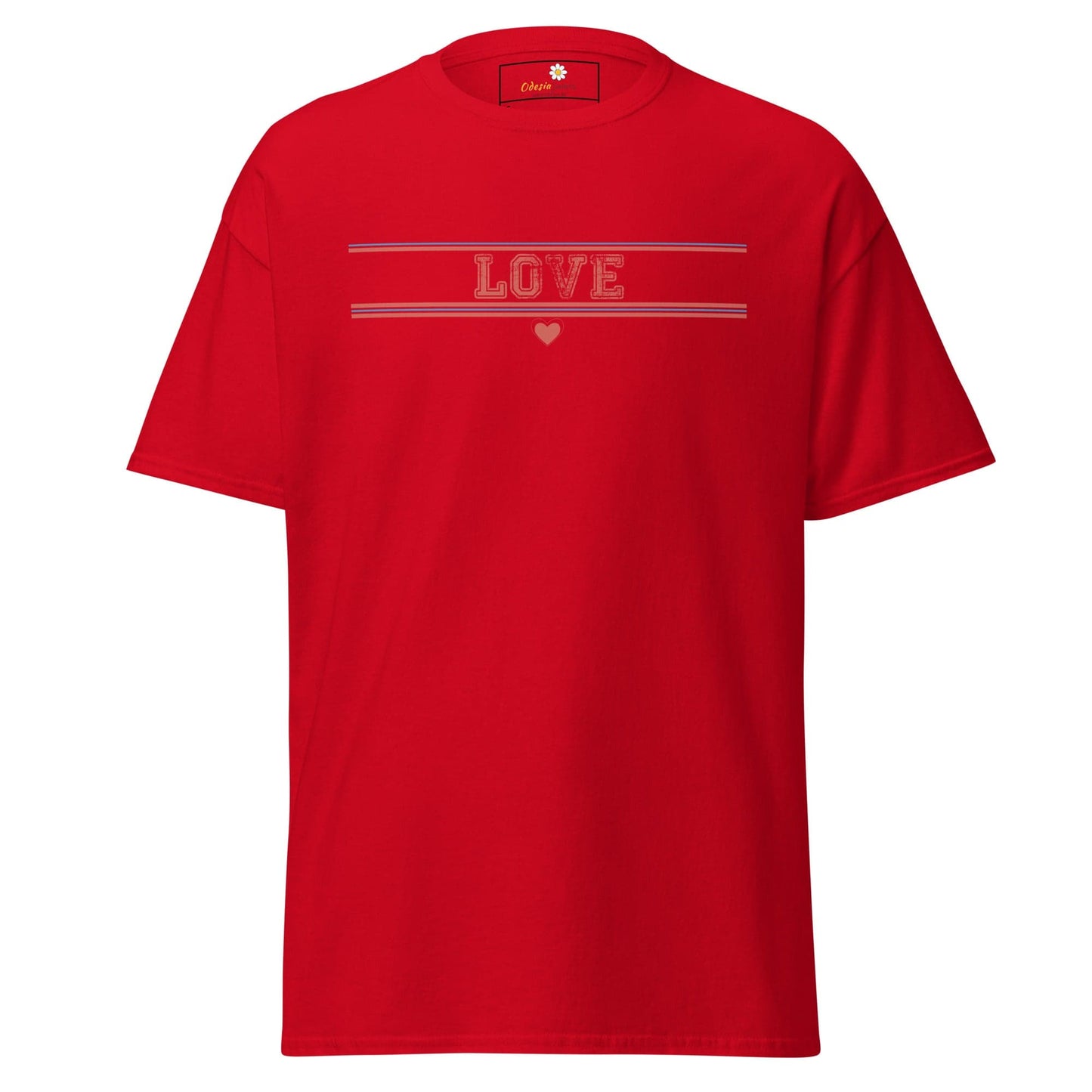 Unisex classic t-shirt - TEXt LOVE - REGULAR - Red / S