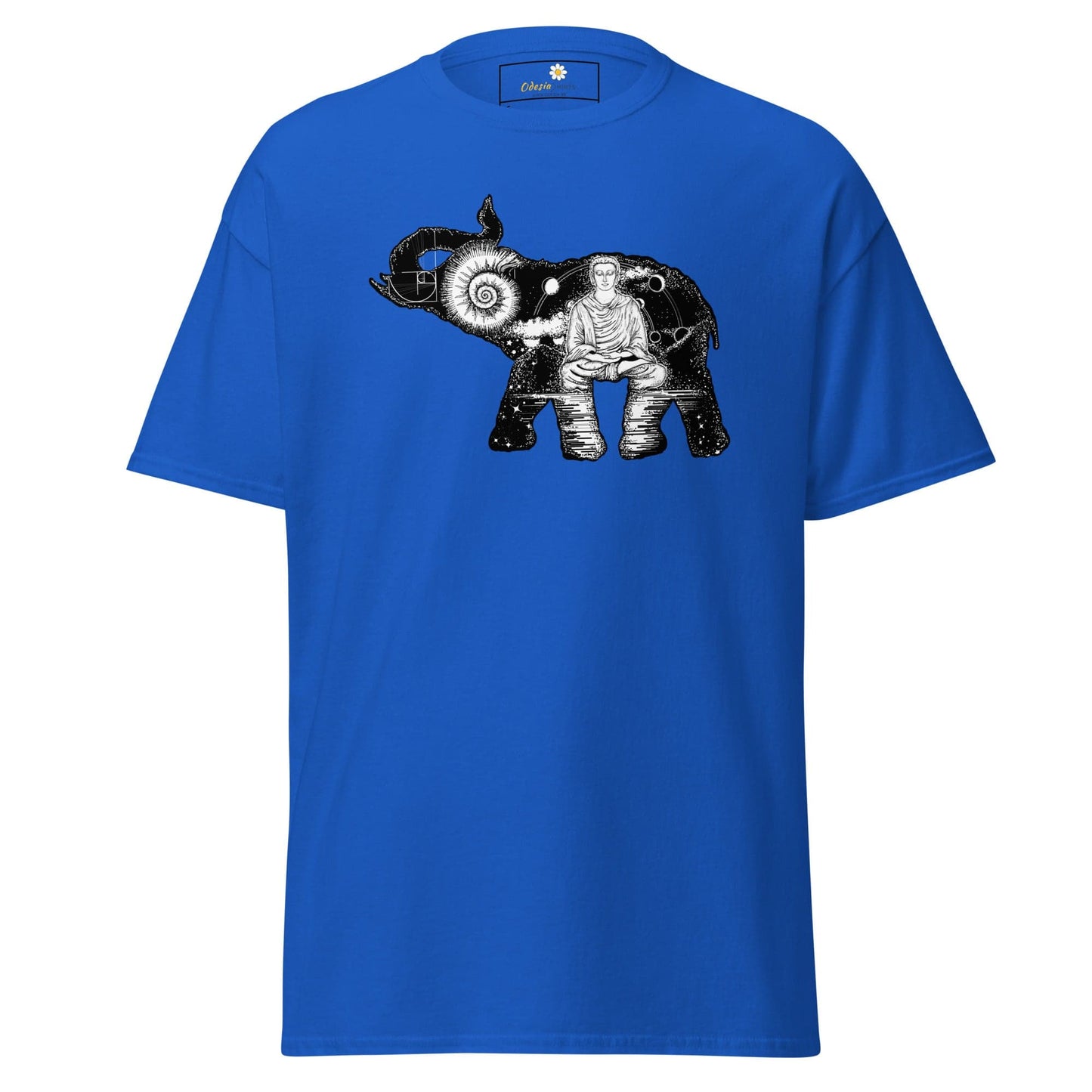 Unisex classic t-shirt - MYSTIC ELEPHANT MEDITATION - REGULAR - Royal / S