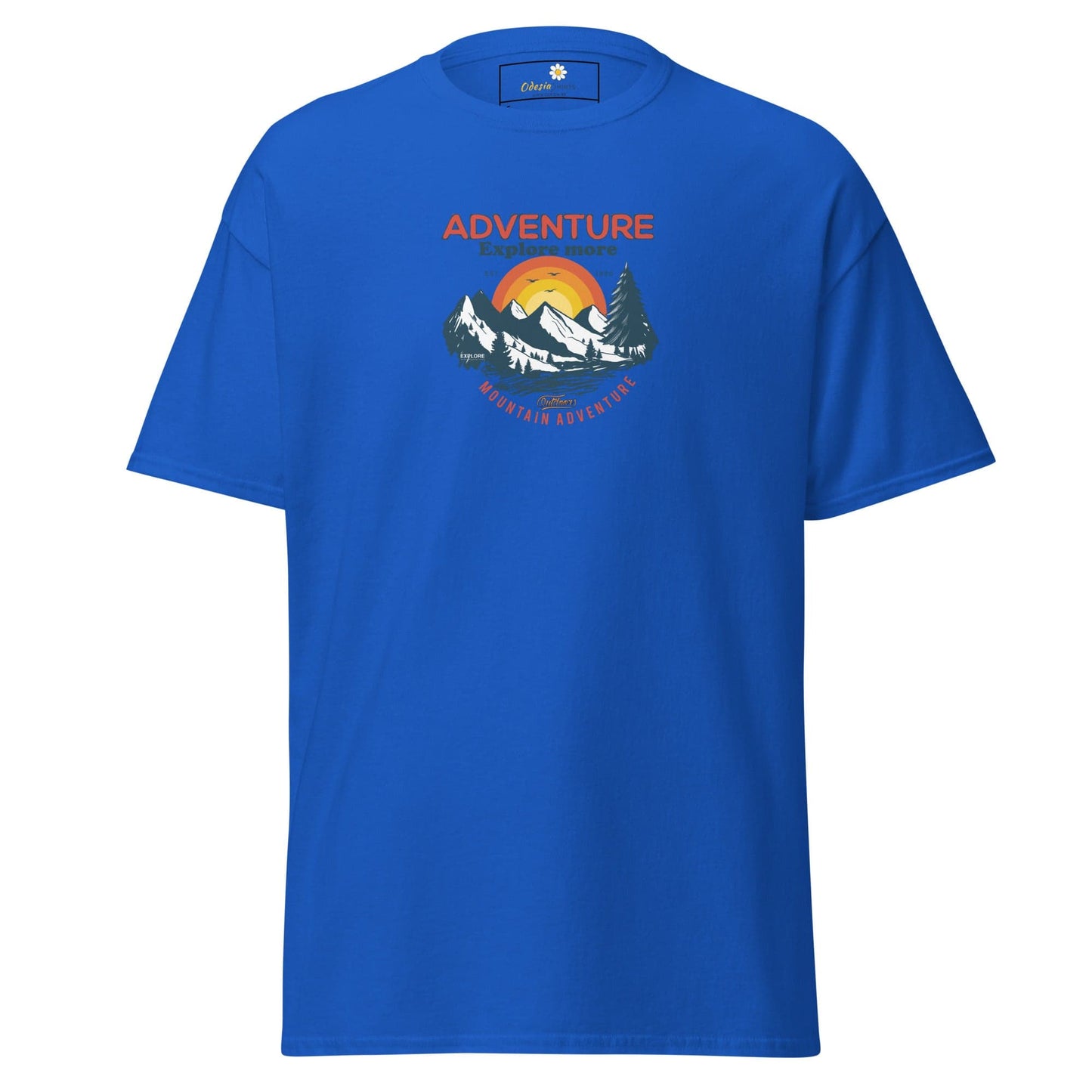 Unisex classic t-shirt - ADVENTURE EXPLORE MORE - REGULAR - Royal / S