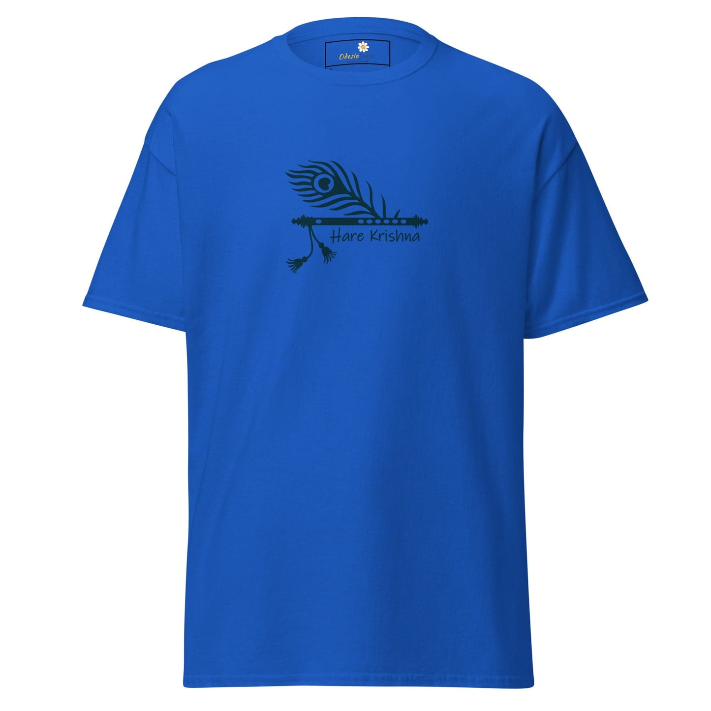 Unisex classic tee - SPIRITUAL KRISHNA’S FLUTE - REGULAR - Royal / S