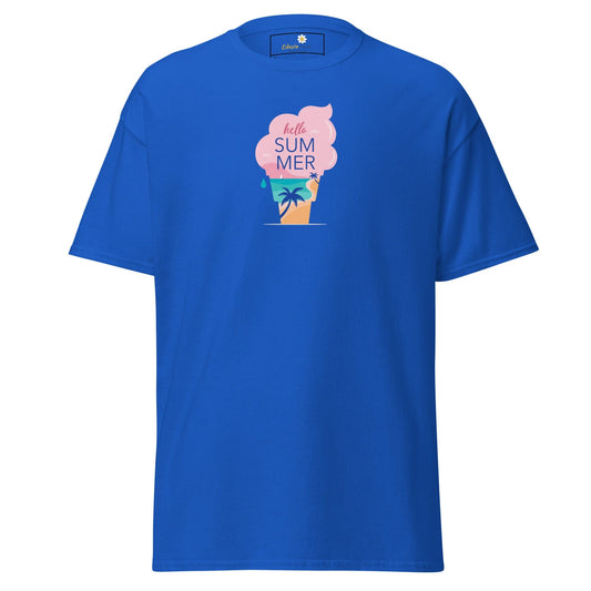 Unisex classic tee - SUMMER MISC ICE - REGULAR - Royal / S