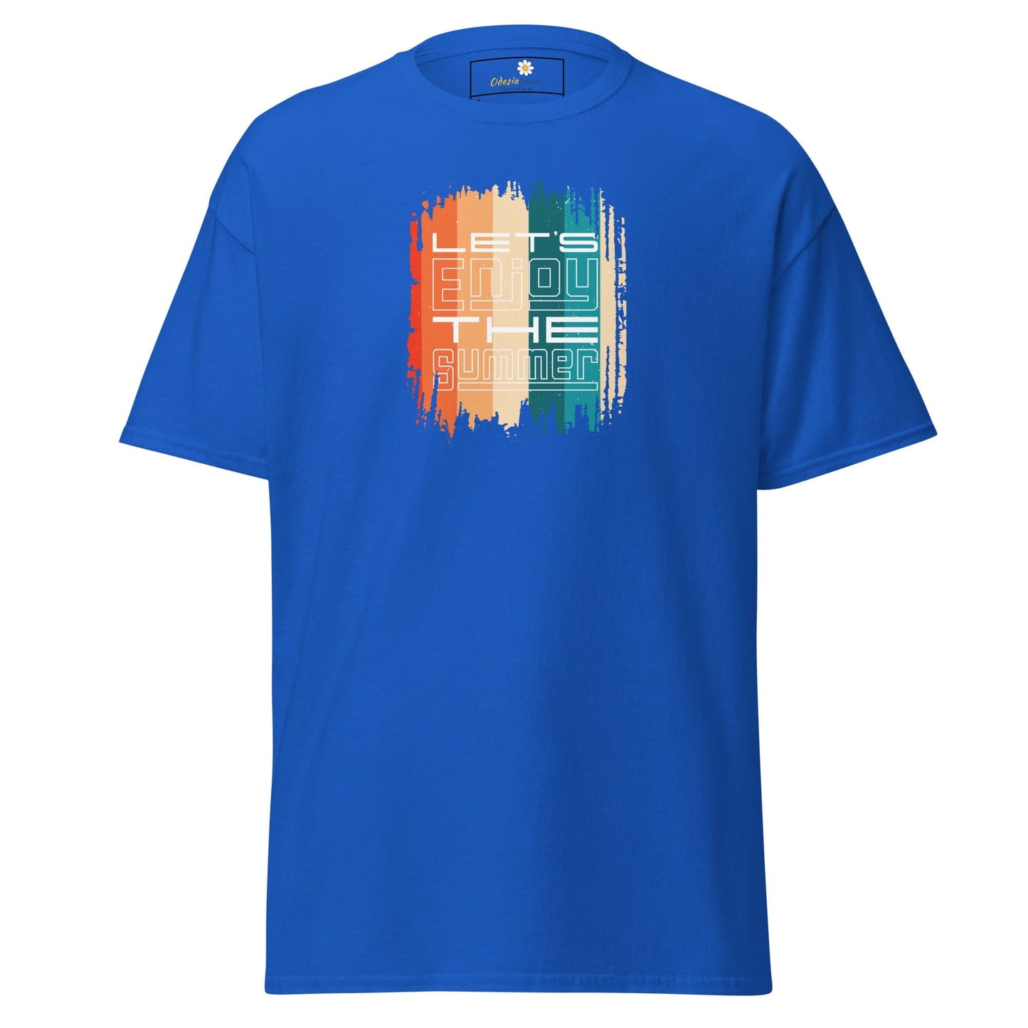 Unisex classic t-shirt - SUMMER LETS ENJOY - REGULAR - Royal / S