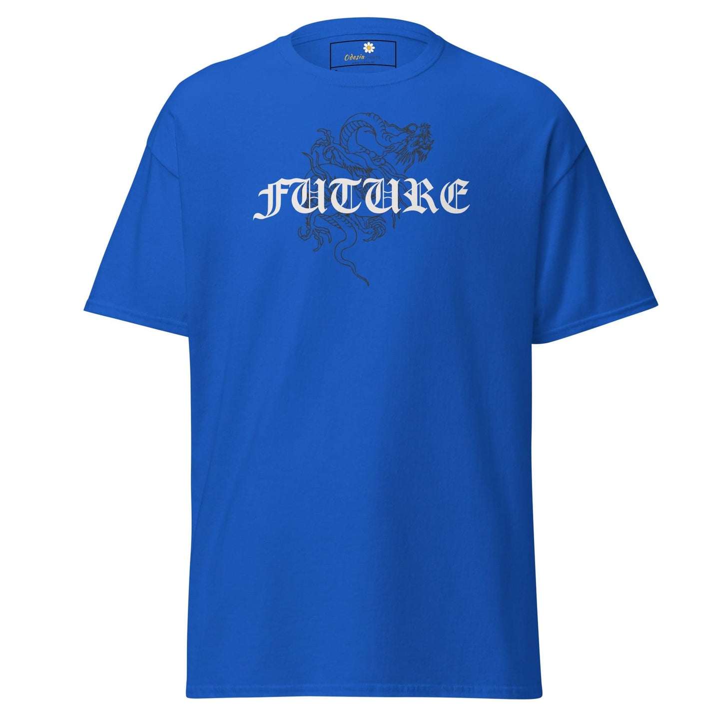 Unisex classic tee - MYSTIC FUTURE DRAGON - REGULAR - Royal / S