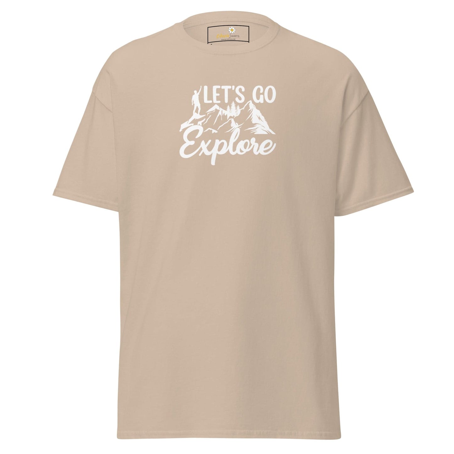 Unisex classic tee - ADVENTURE LETS GO EXPLORE - REGULAR - Sand / S