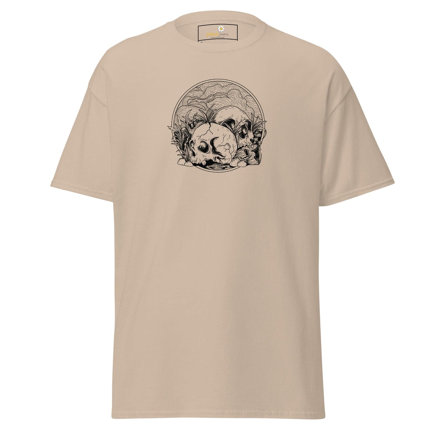 Unisex classic t-shirt - SKULL SUMMER SKULLS - REGULAR - Sand / S