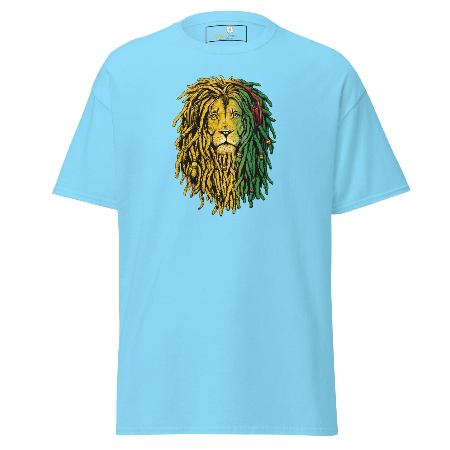 Unisex classic t-shirt - WILD LIFE REGGAE LION - REGULAR - Sky / S