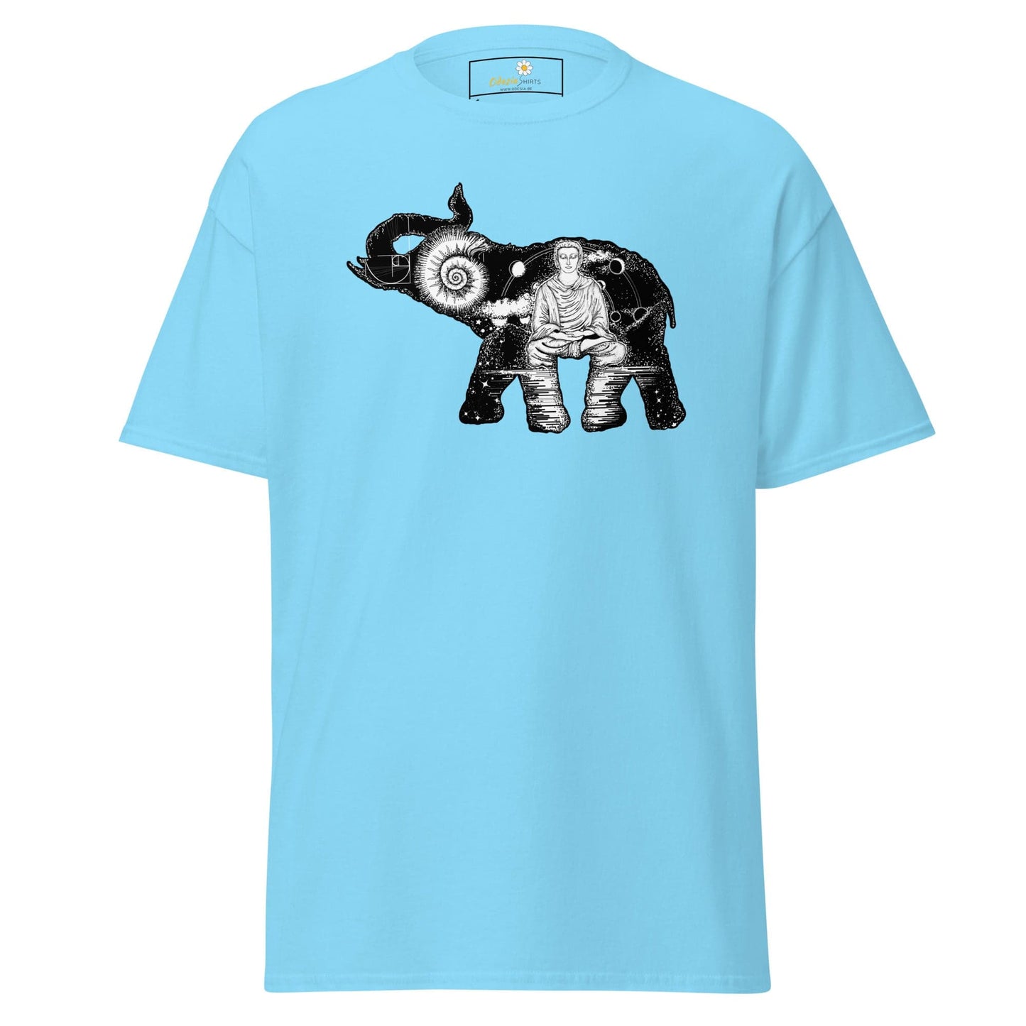 Unisex classic t-shirt - MYSTIC ELEPHANT MEDITATION - REGULAR - Sky / S