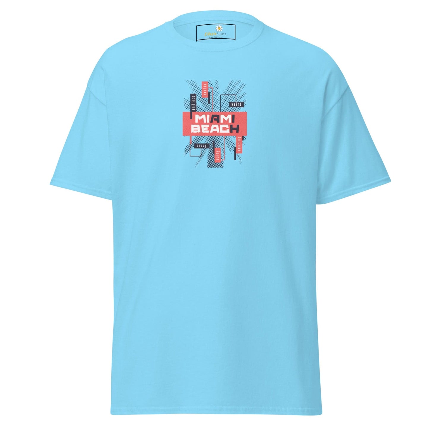 Unisex classic tee - COUNTRY SUMMER MIAMI BEACH - REGULAR - Sky / S