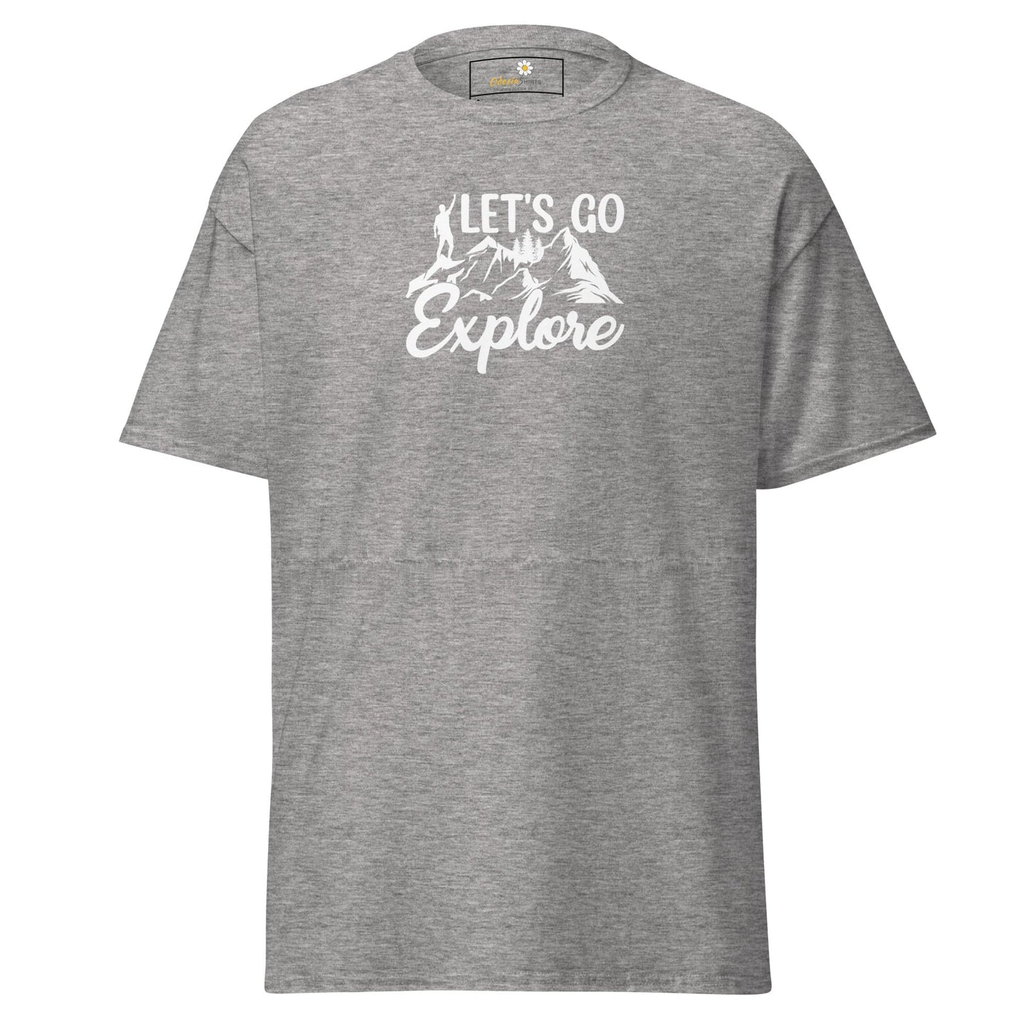 Unisex classic tee - ADVENTURE LETS GO EXPLORE - REGULAR - Sport Grey / S