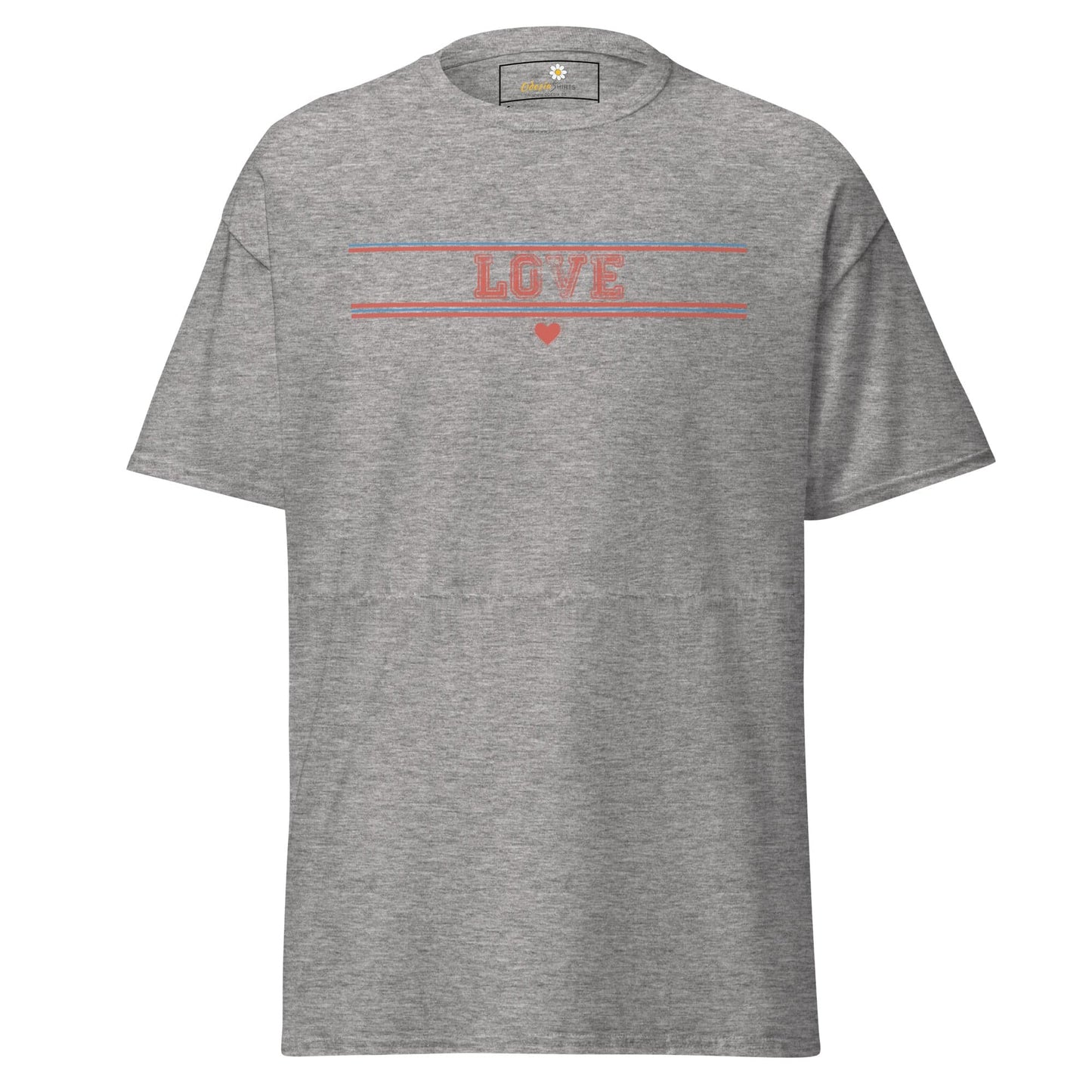 Unisex classic t-shirt - TEXt LOVE - REGULAR - Sport Grey / S
