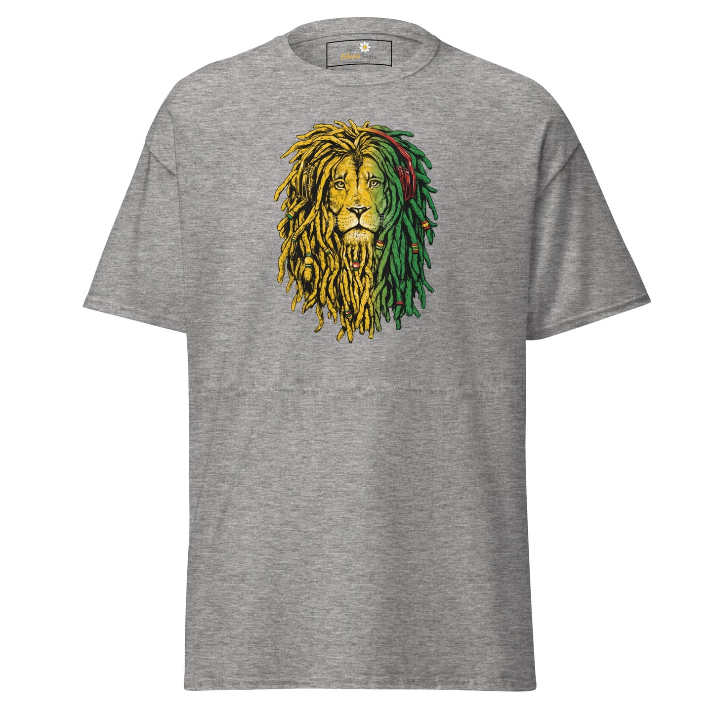 Unisex classic t-shirt - WILD LIFE REGGAE LION - REGULAR - Sport Grey / S