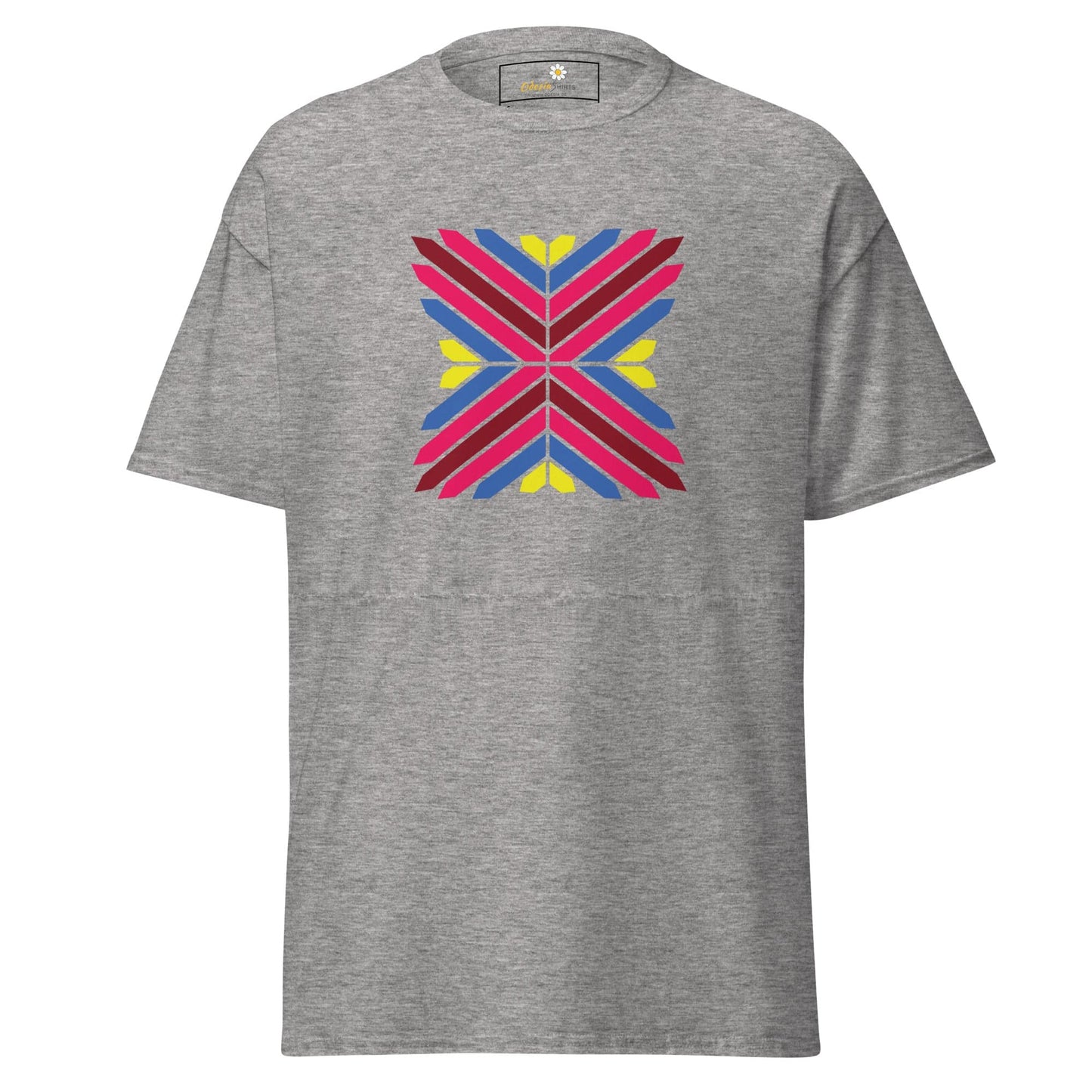 Unisex classic tee - ABSTRACT TRIANGLES - REGULAR - Sport Grey / S