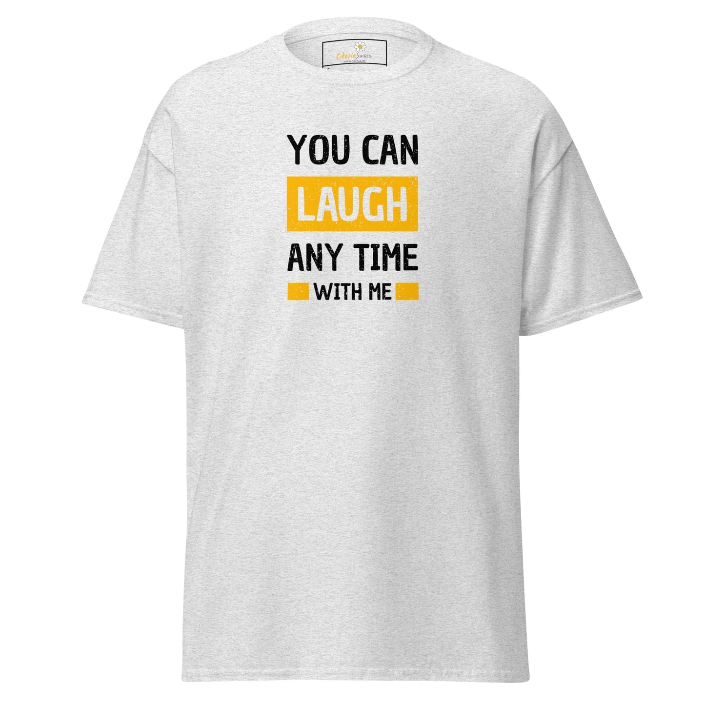 Unisex classic t-shirt - FUN TEXT YOU CAN LAUGH - REGULAR - Ash / S