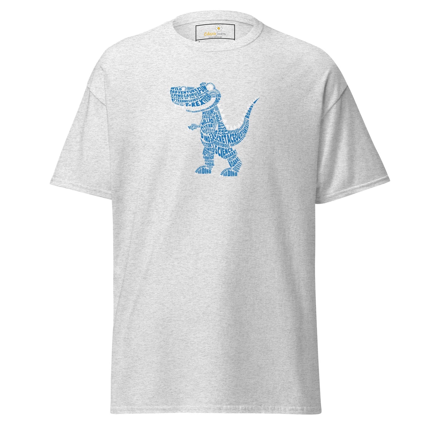 Unisex classic t-shirt - FUN LITTLE DINO - REGULAR - Ash / S