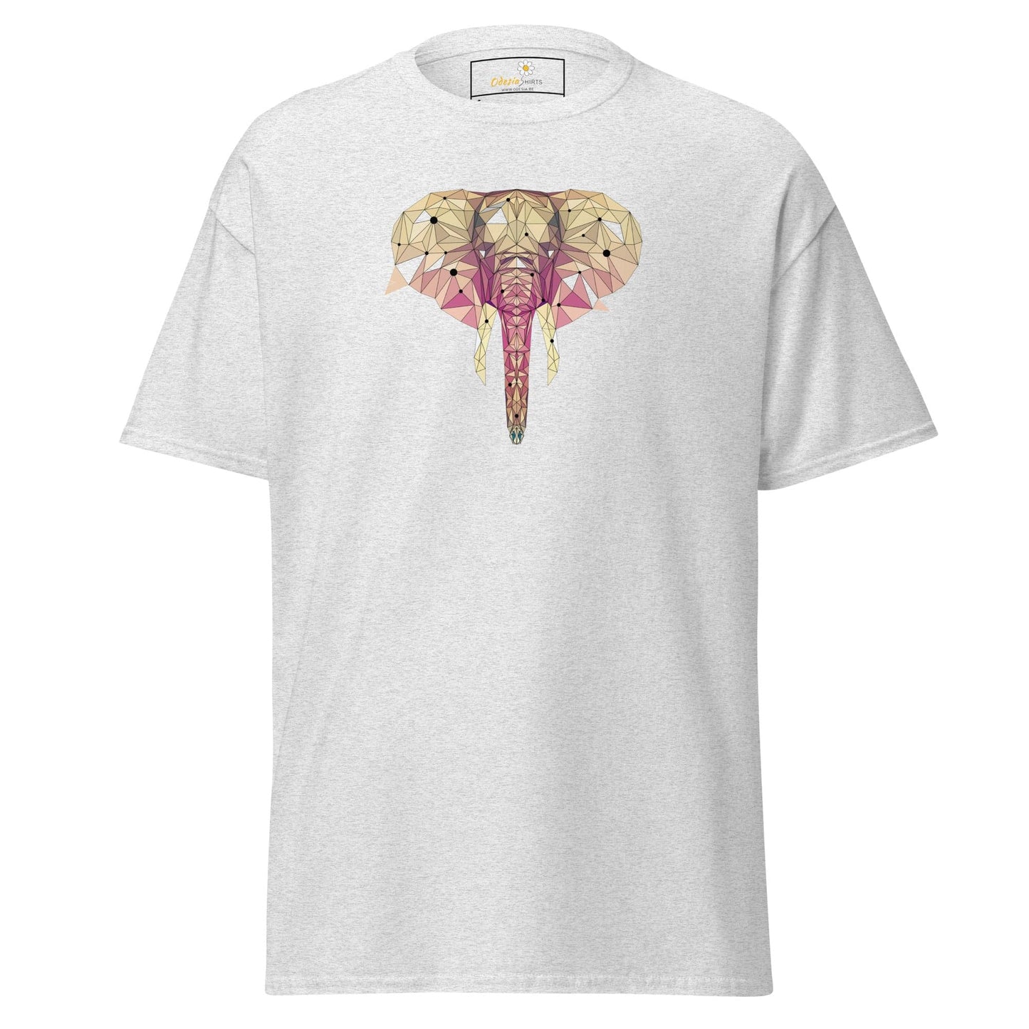 Unisex classic t-shirt - ABSTRACT WILD LIFE ELEPHANT - REGULAR - Ash / S