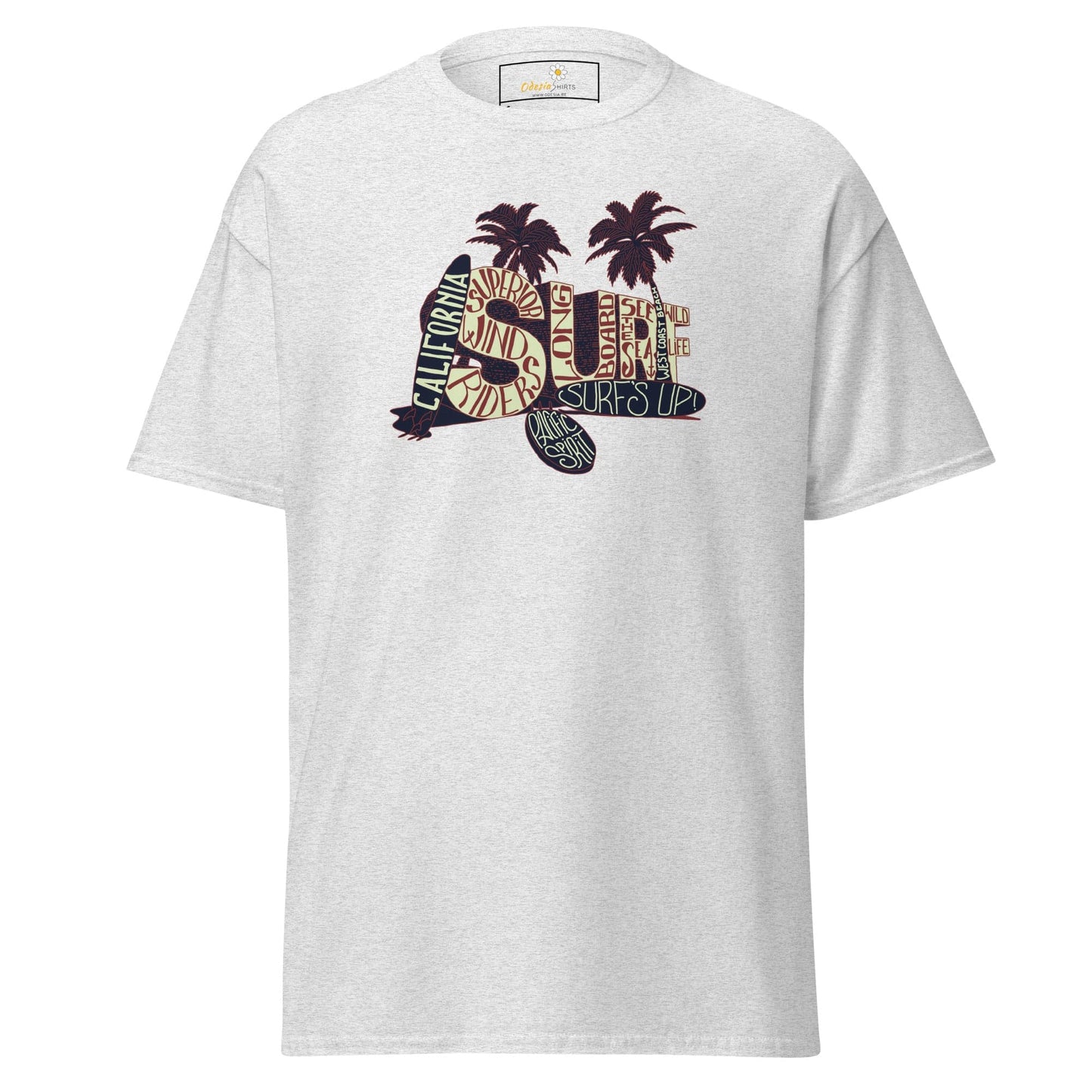 Unisex classic t-shirt - SUMMER SURF CALIFORNIA - REGULAR - Ash / S